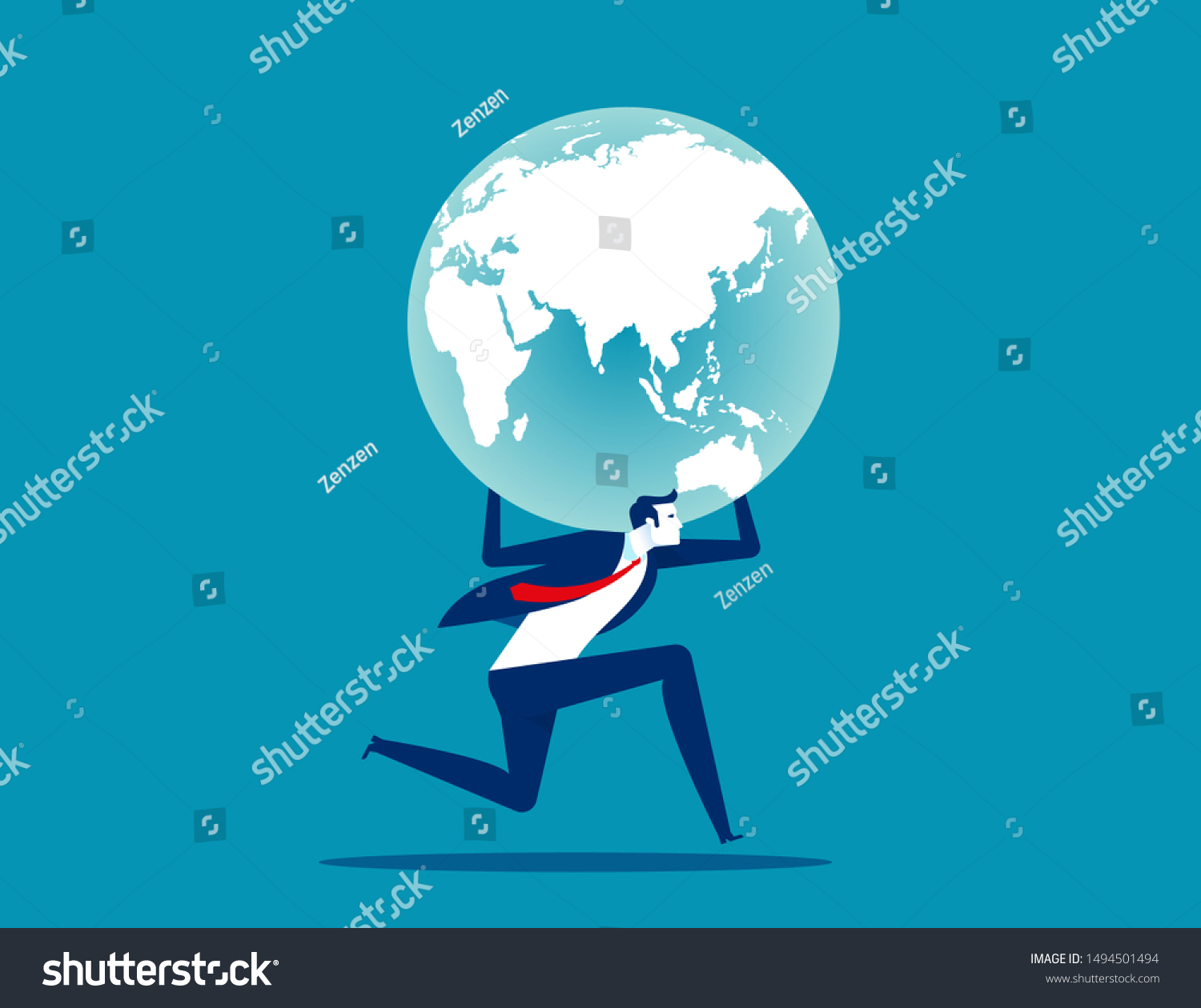 Holding Globe Concept People Earth Vector Stock Vector (Royalty Free ...