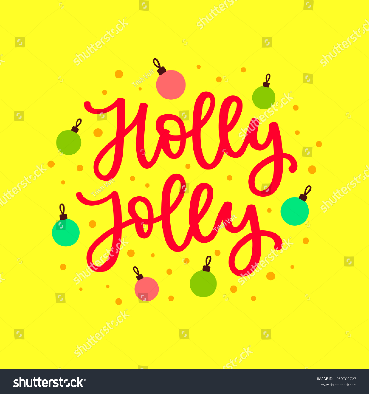 Holly Jolly Christmas Song Lyric Quote Stock Vector Royalty Free 1250709727 - have a holly jolly christmas roblox id