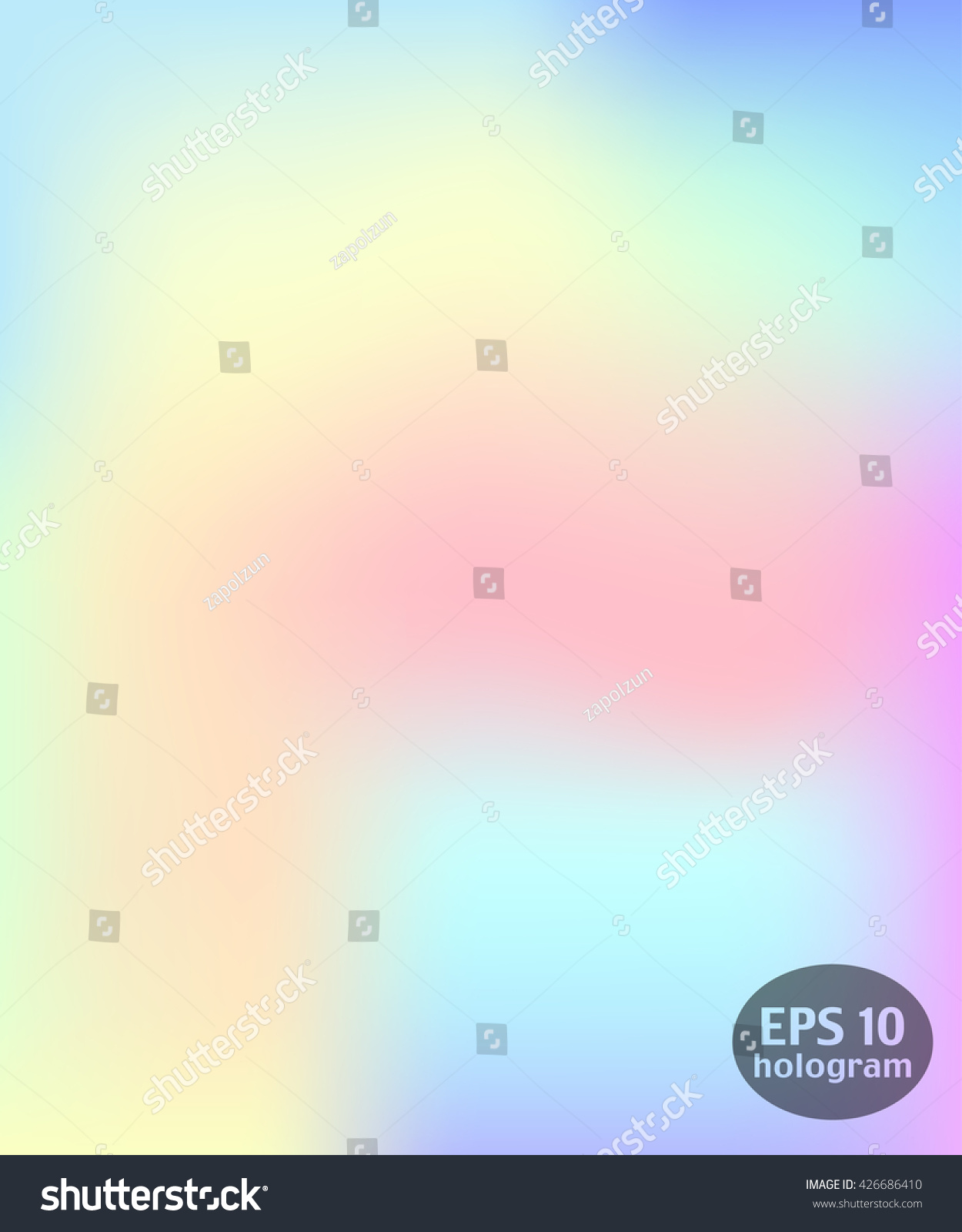 Hologram Colorful Background Trendy Modern Design Stock Vector (Royalty ...