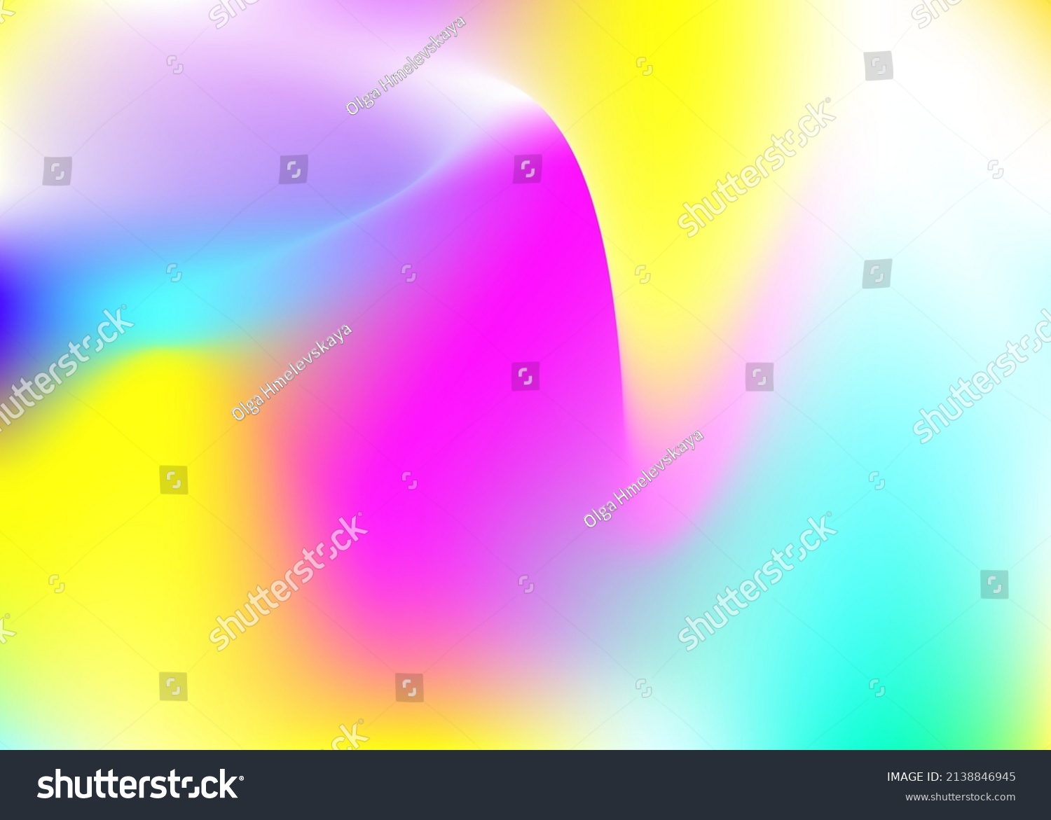 Holographic Background Blue Neon Texture Abstract Stock Vector (Royalty ...