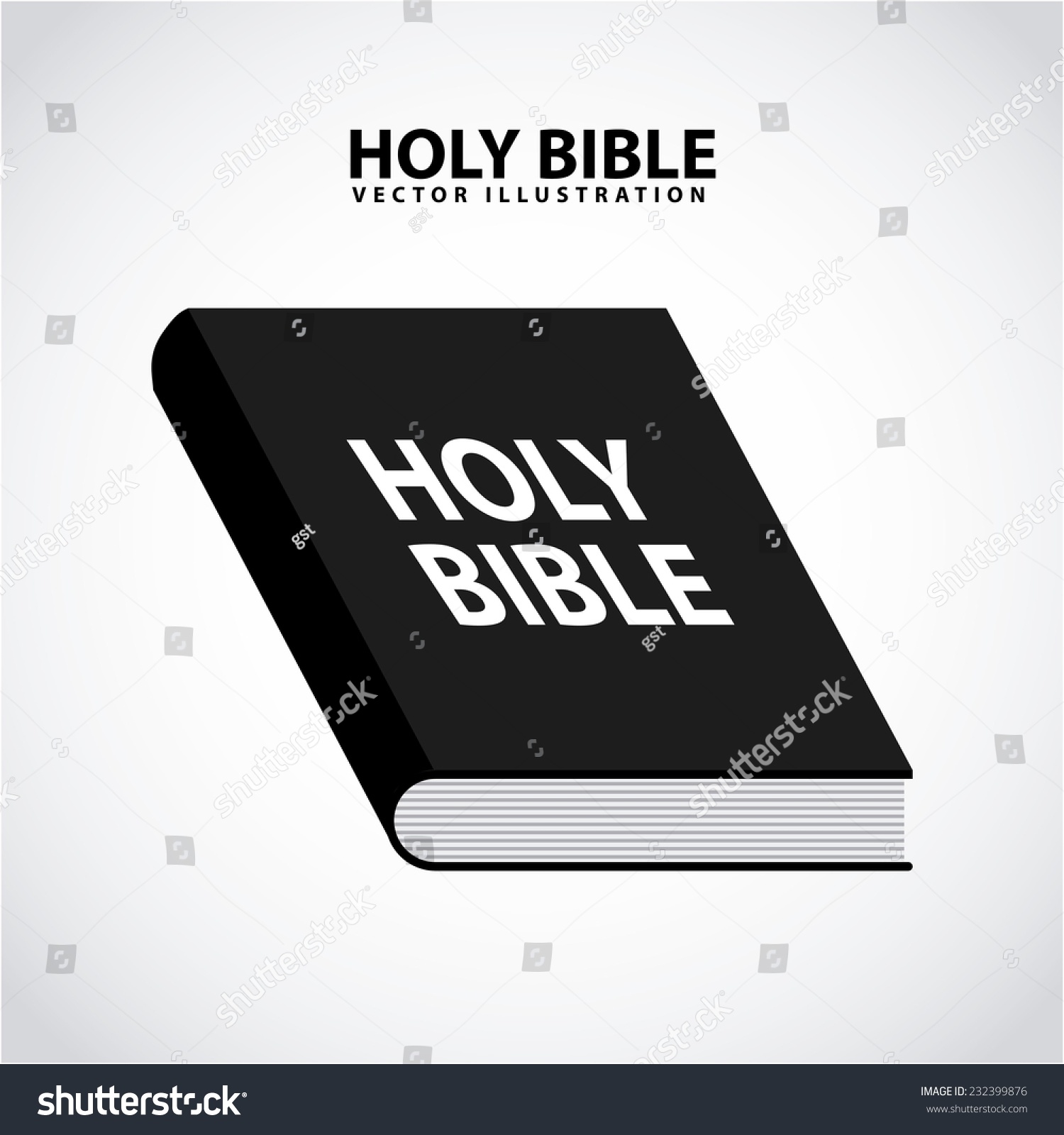 Holy Bible Graphic Design Vector Illustration Stock Vector (Royalty ...