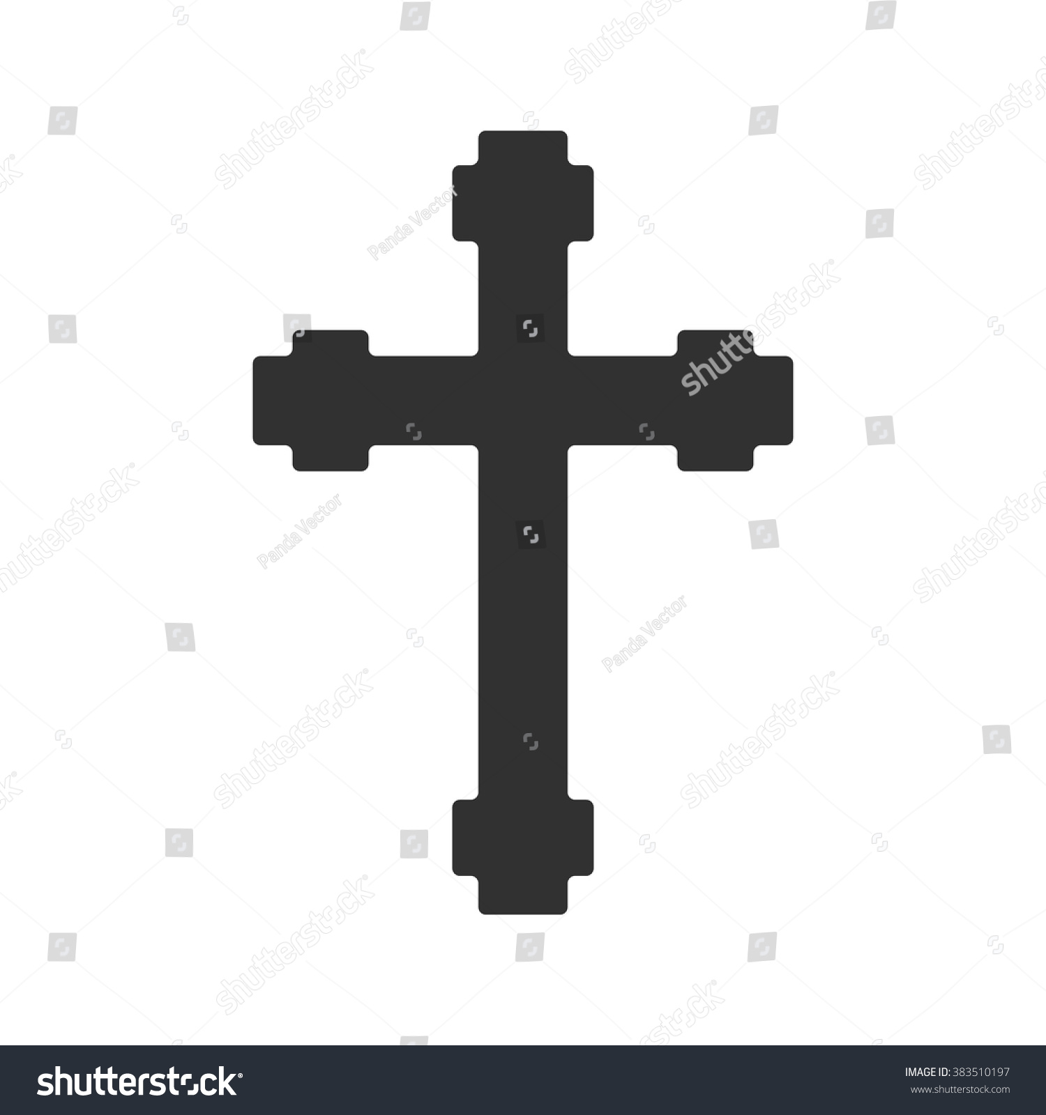 Holy Cross Icon Stock Vector (Royalty Free) 383510197 | Shutterstock