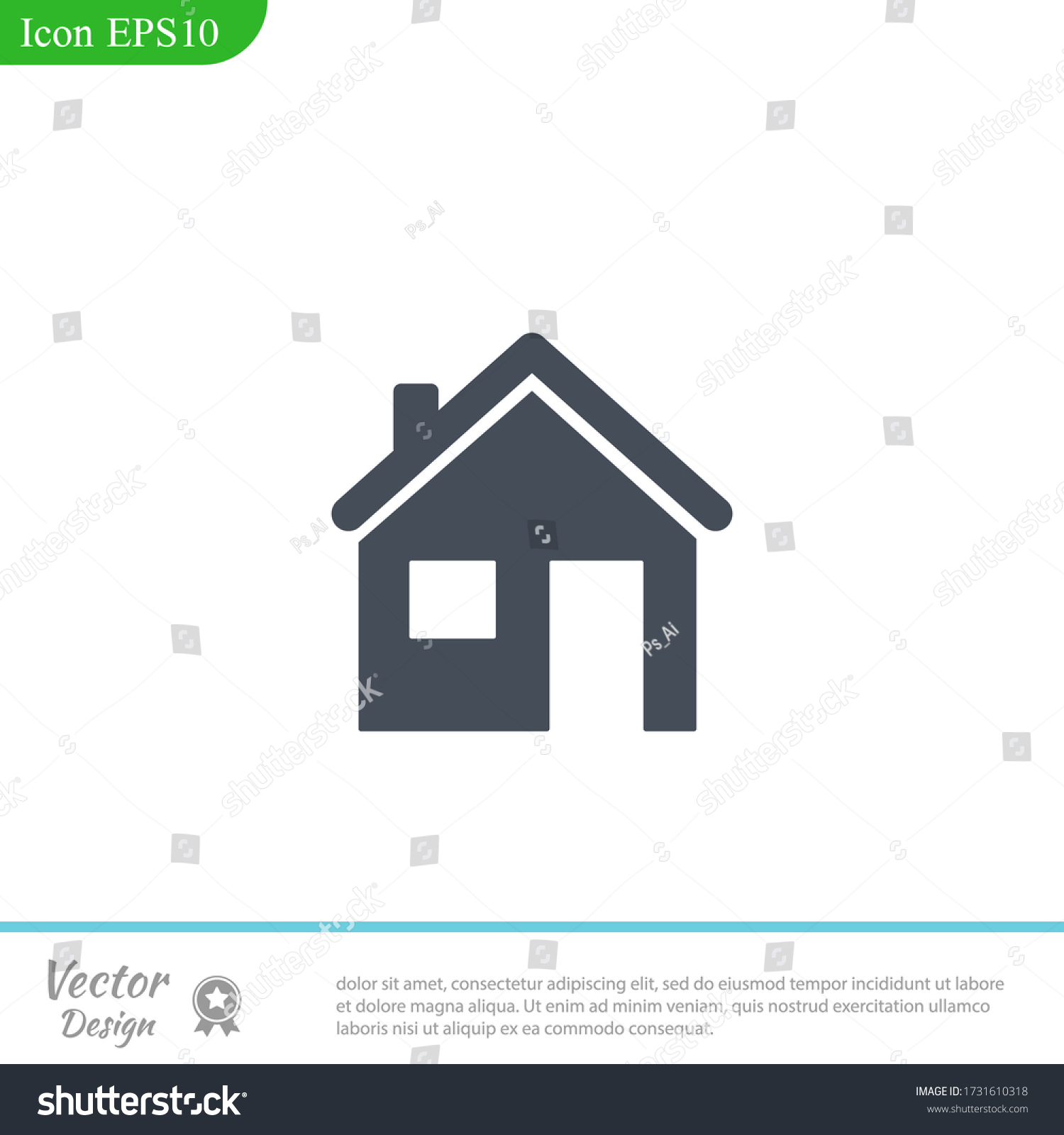 SVG of Home flat icon. vector Illustrator Eps.10 svg