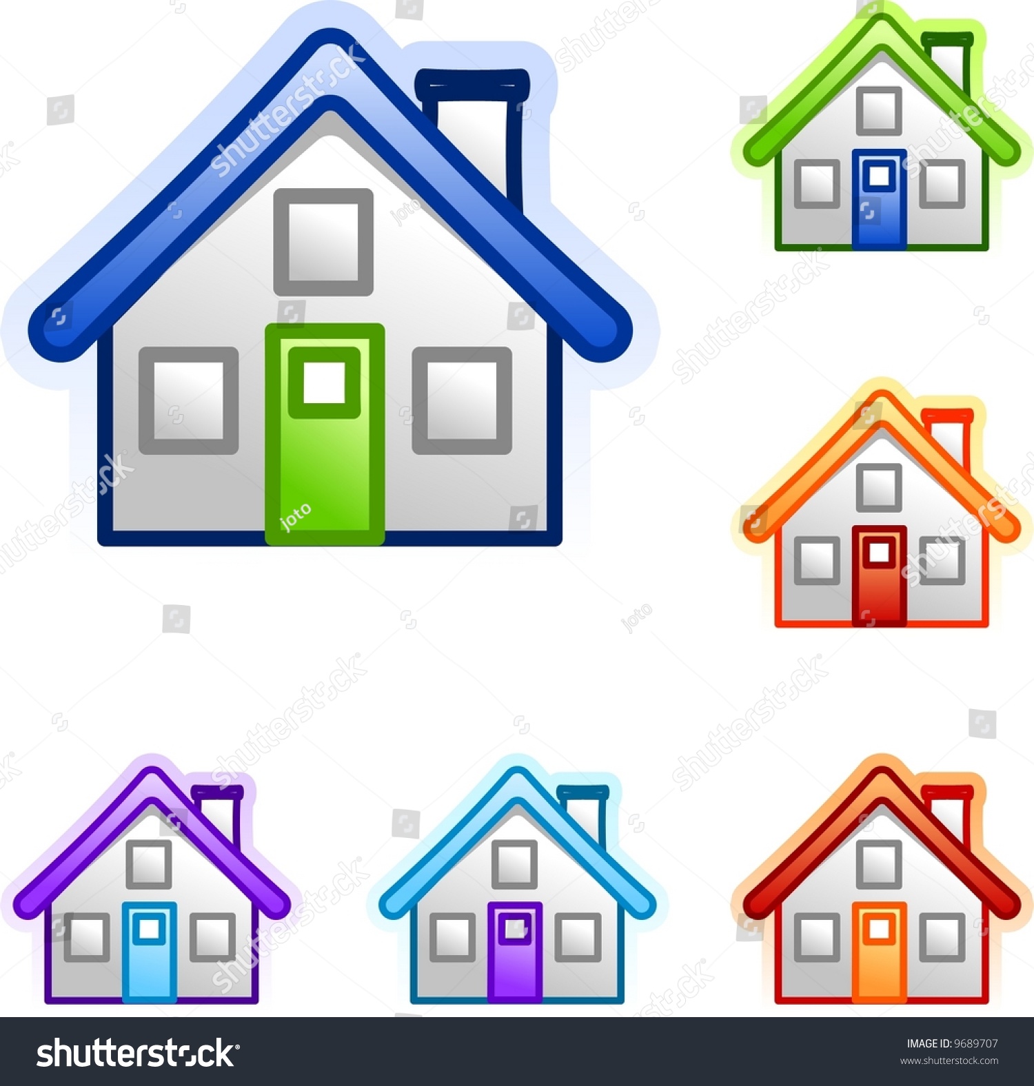 Home Icon Stock Vector (Royalty Free) 9689707 | Shutterstock