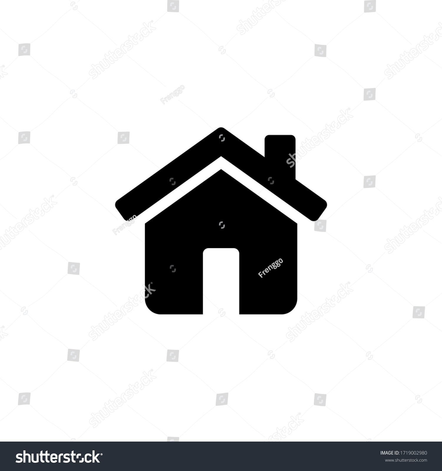 SVG of Home icon vector. House, real estate icon symbol isolated svg