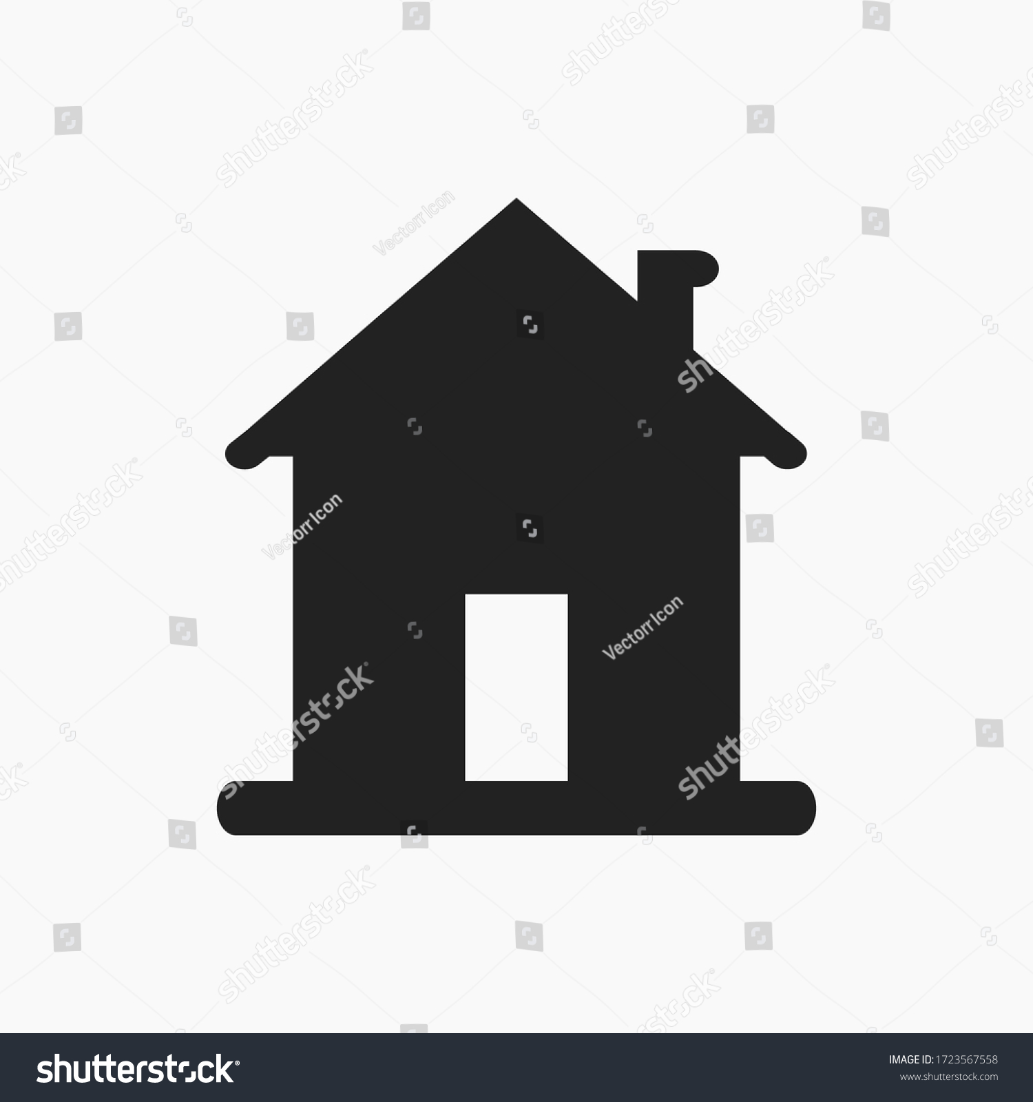 Home Icon Vector House Sign Stock Vector (Royalty Free) 1723567558 ...