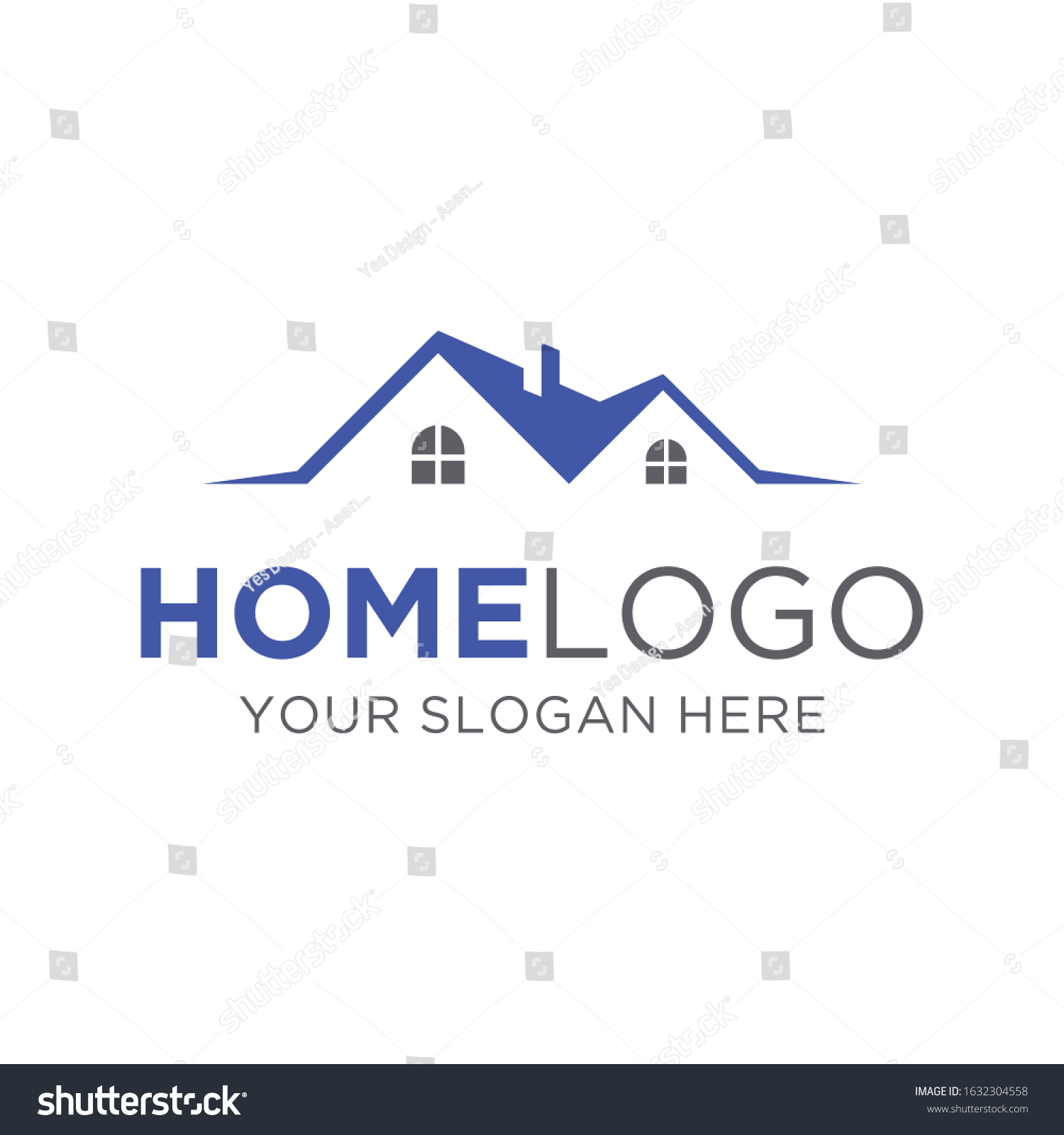 Home Logo Vector Business Company Stock Vector (Royalty Free) 1632304558