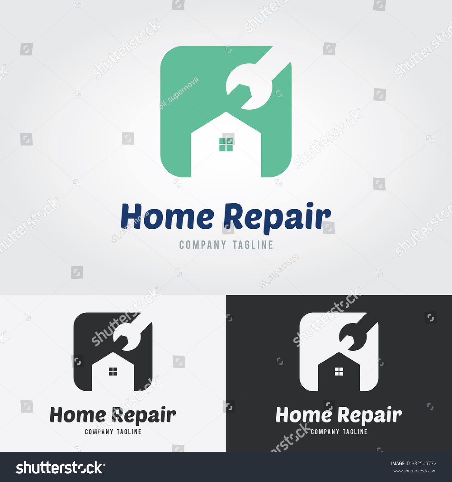 Download Home Repair Logo. Stock Vector 382509772 : Shutterstock