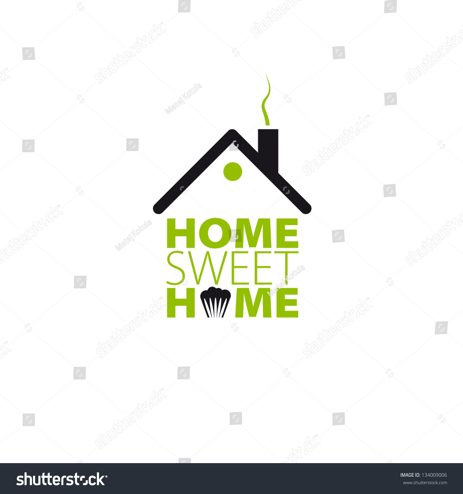 Home Sweet Home Card Vector Illustration Stock Vector (Royalty Free ...