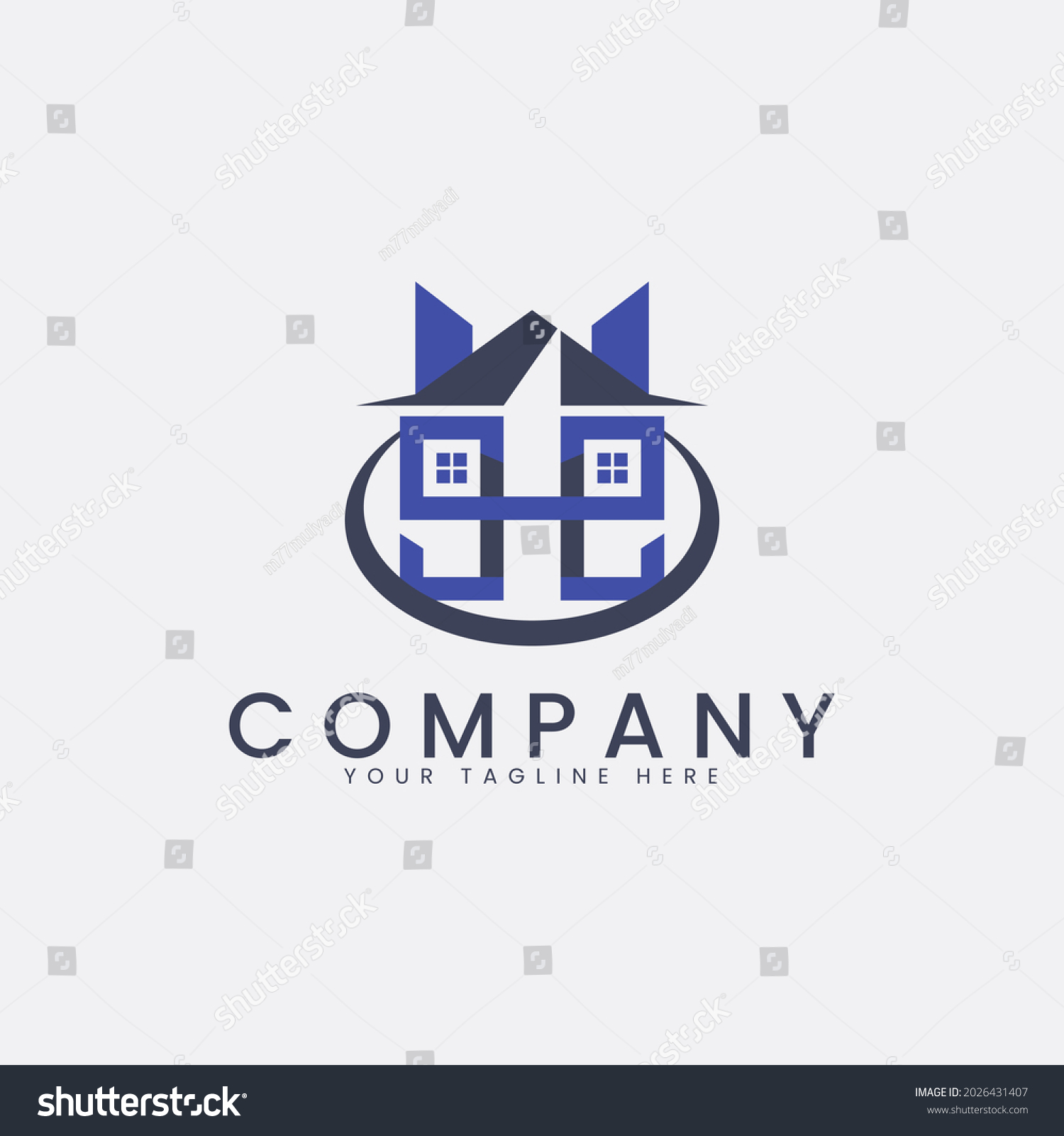 Home Building Logo Template Perfect Use Stock Vector (Royalty Free ...