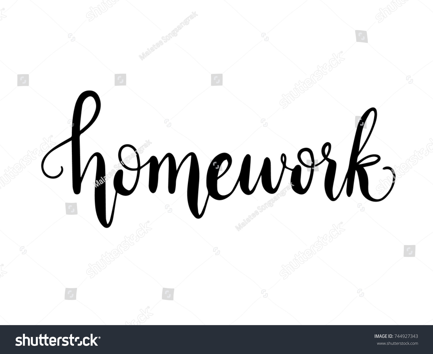 homework lettering