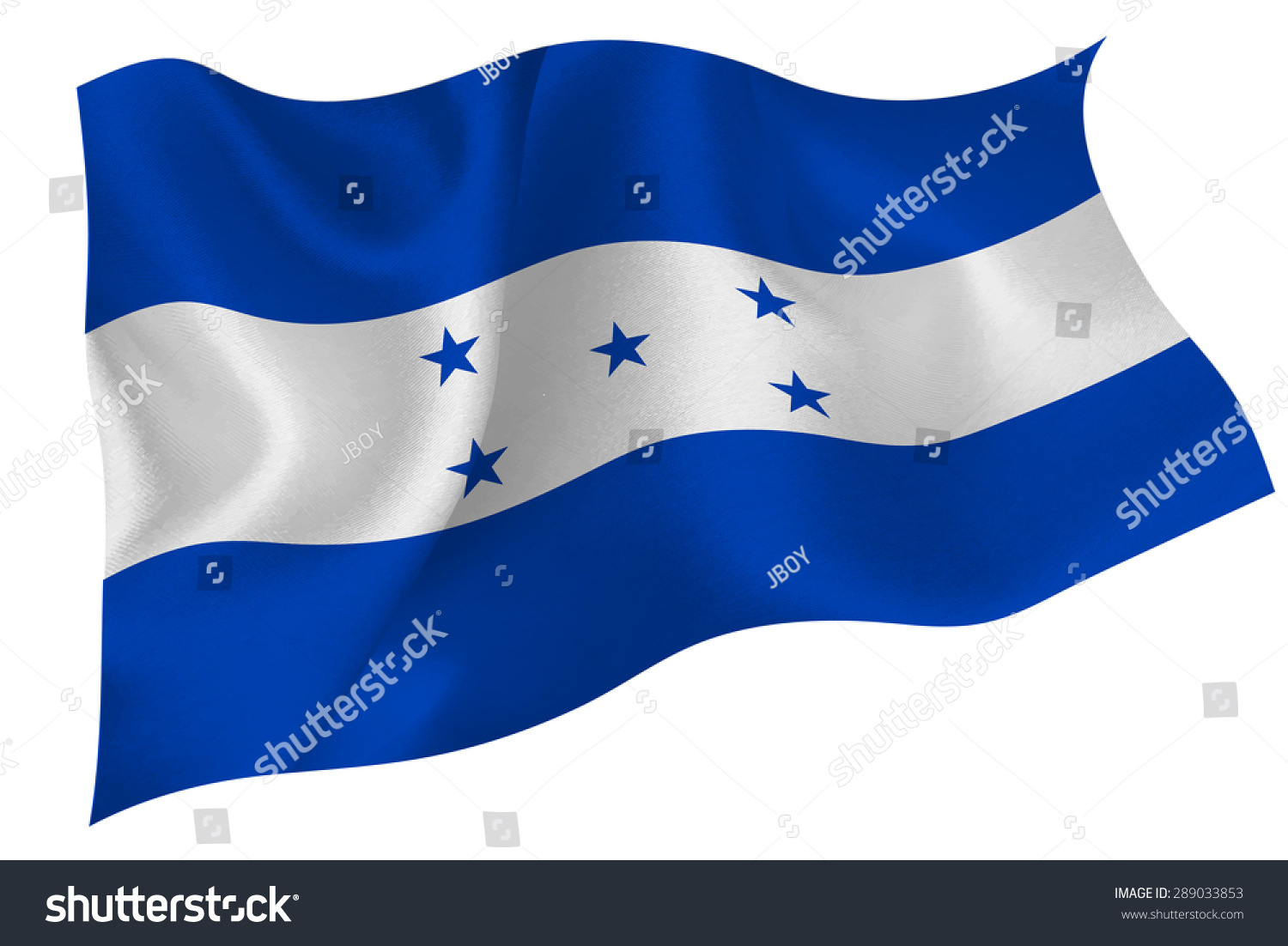 Honduras Flag Flag Stock Vector (Royalty Free) 289033853 Shutterstock