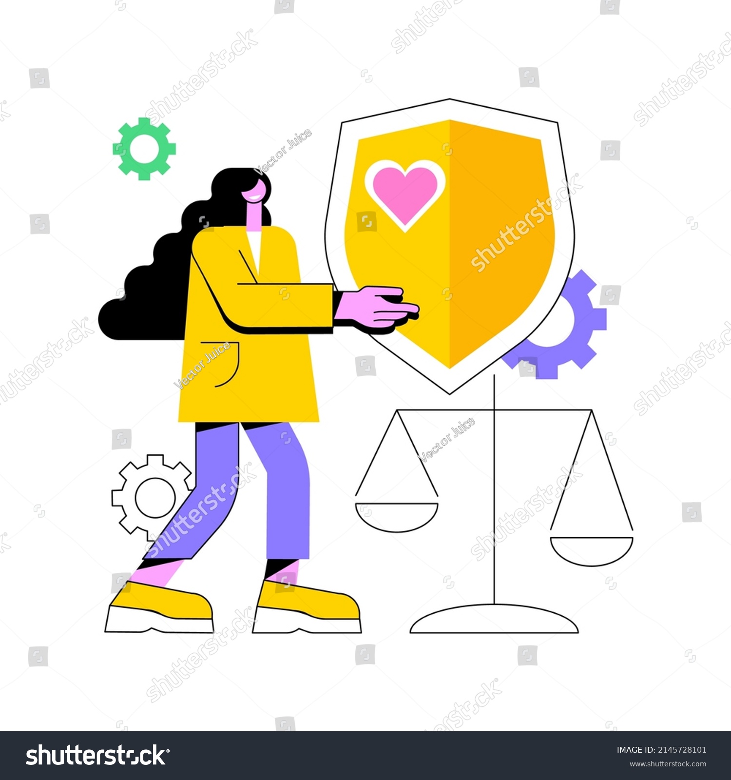 Honesty Abstract Concept Vector Illustration Ethics Stock Vector