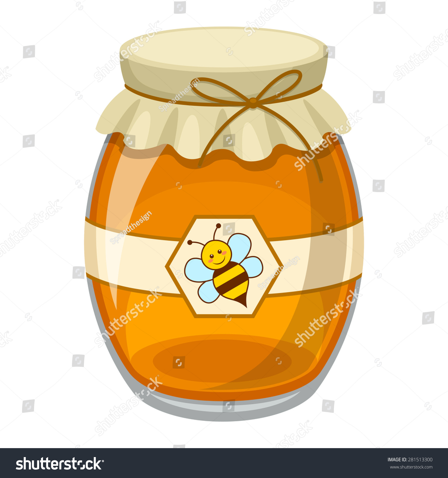 Honey Stock Vector Illustration 281513300 : Shutterstock