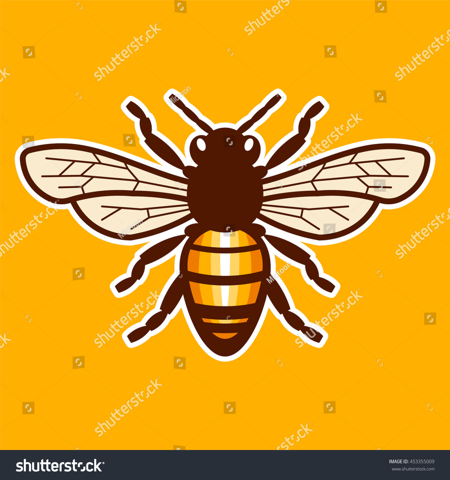 gucci bee vector