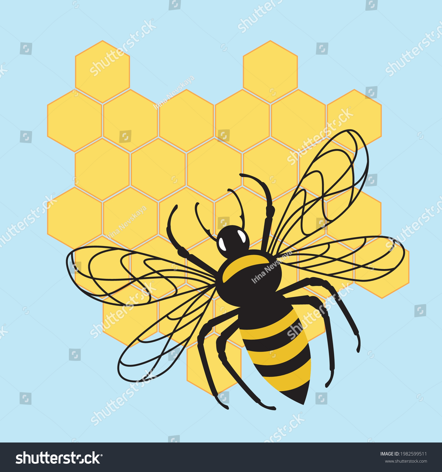 SVG of Honey bee isolated on white background. Vector illustration depicting an insect. For the Day of Protection of Bees. Save the bees. Suitable for cutting SVG files on plotter. Bumblebee for shirt design svg