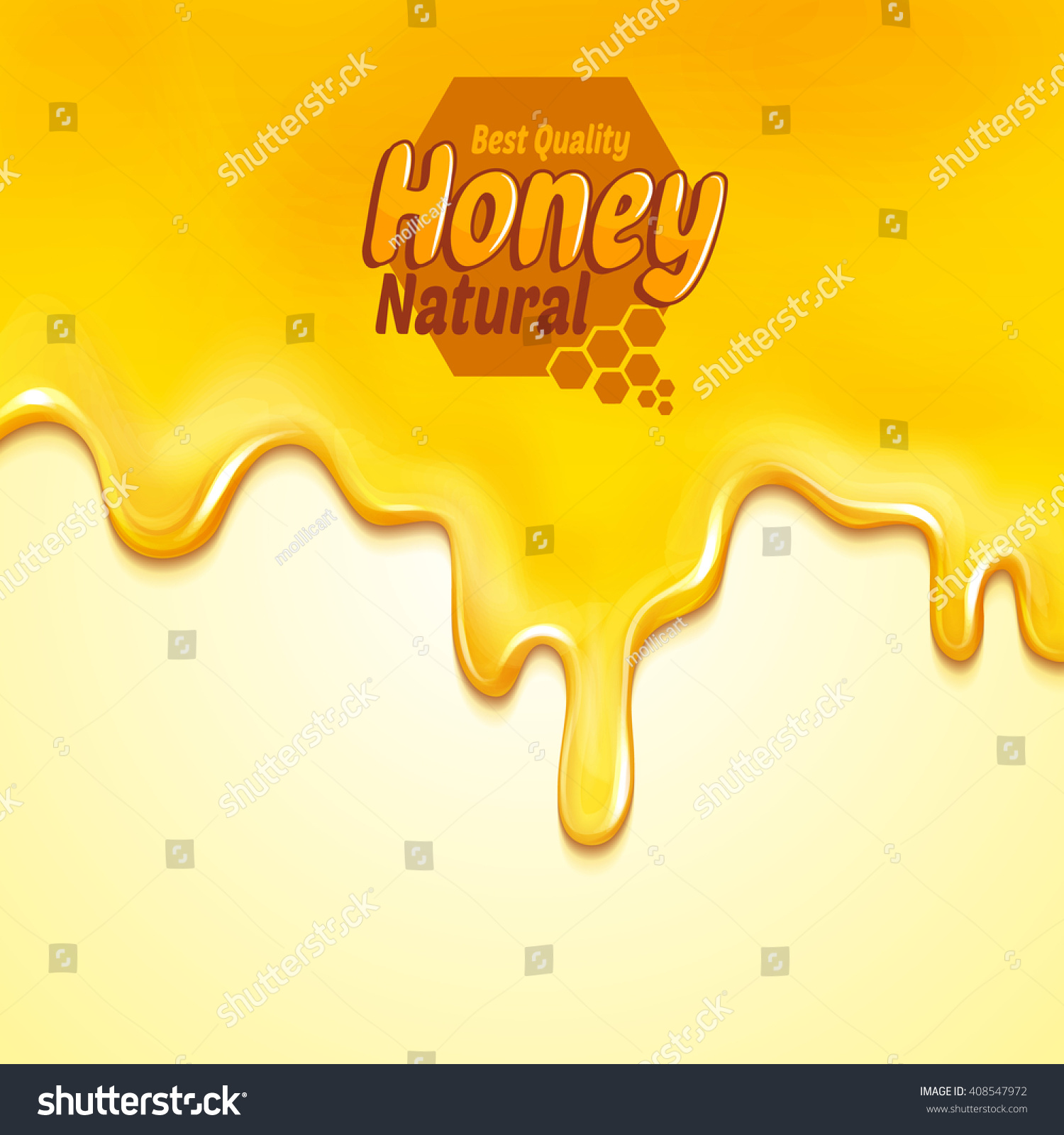 Honey Drop Stock Vector 408547972 - Shutterstock