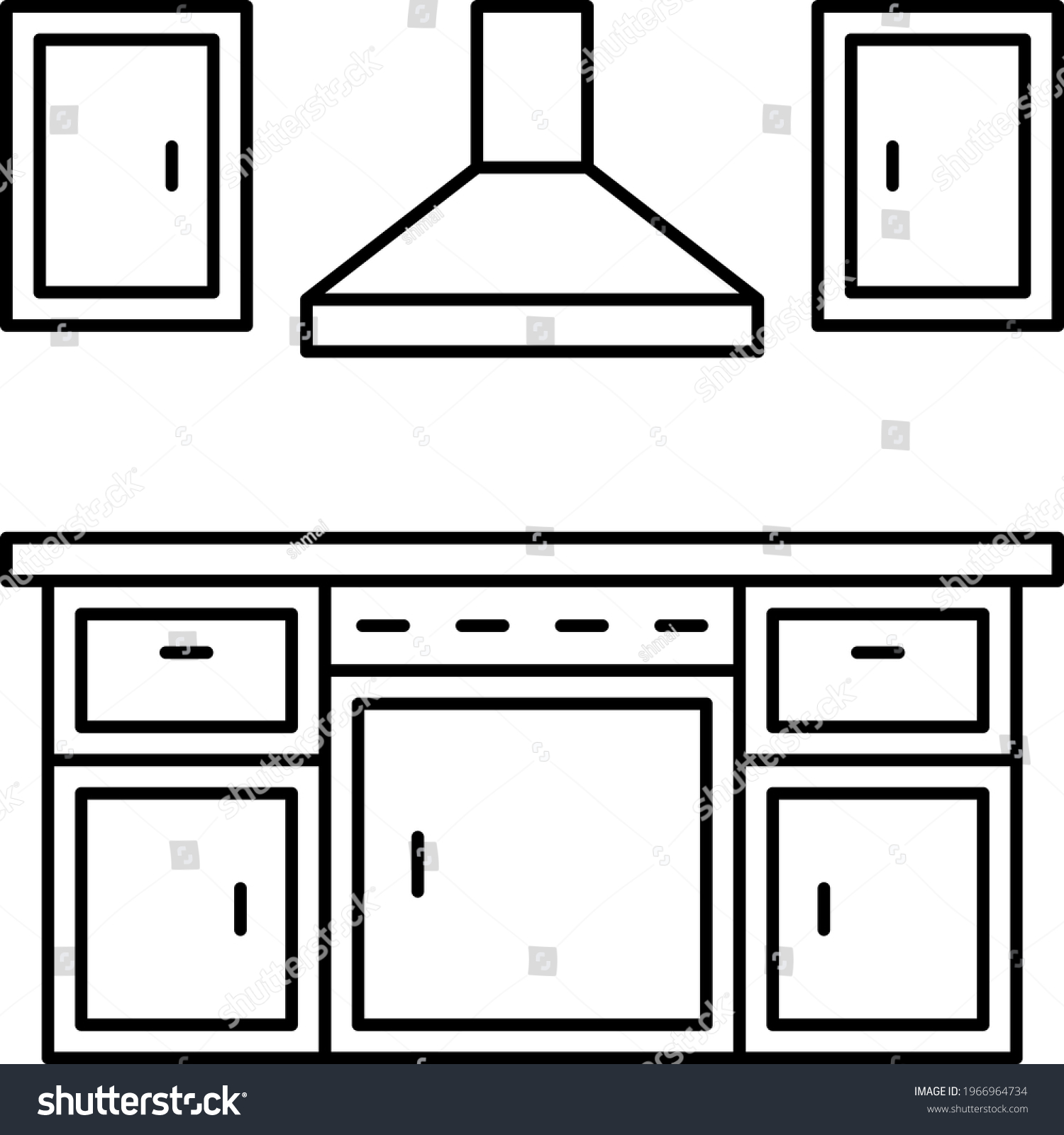 153 Kitchen cabinetry Stock Vectors, Images & Vector Art | Shutterstock