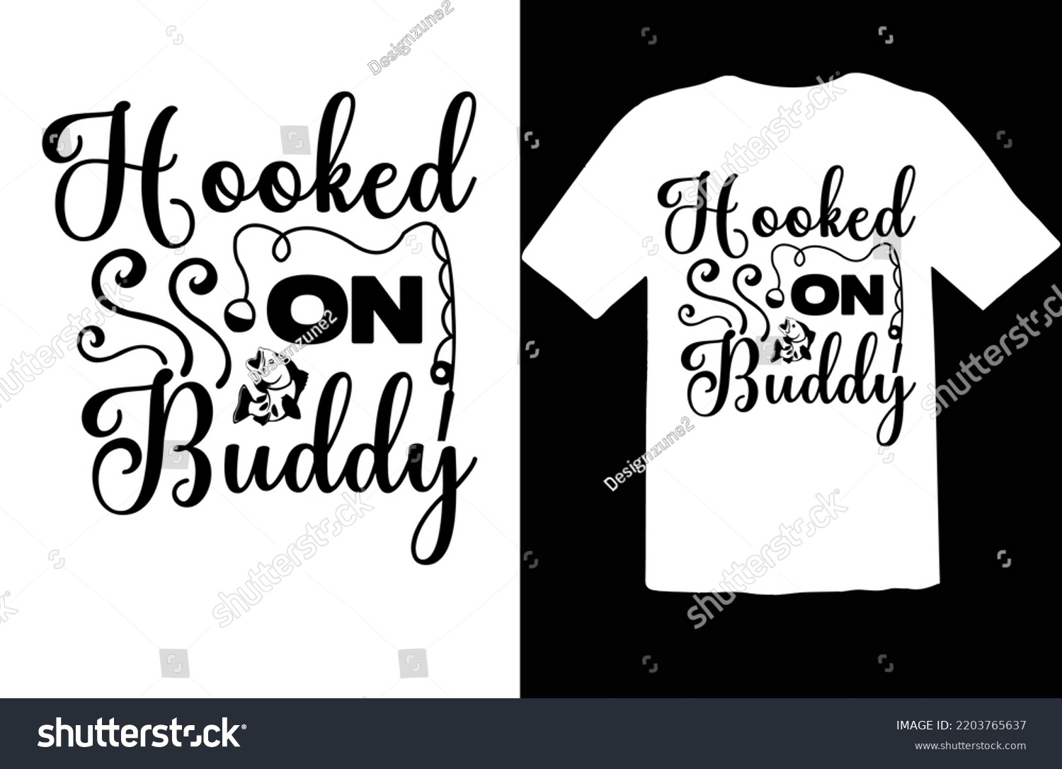 SVG of Hooked on Buddy svg design svg