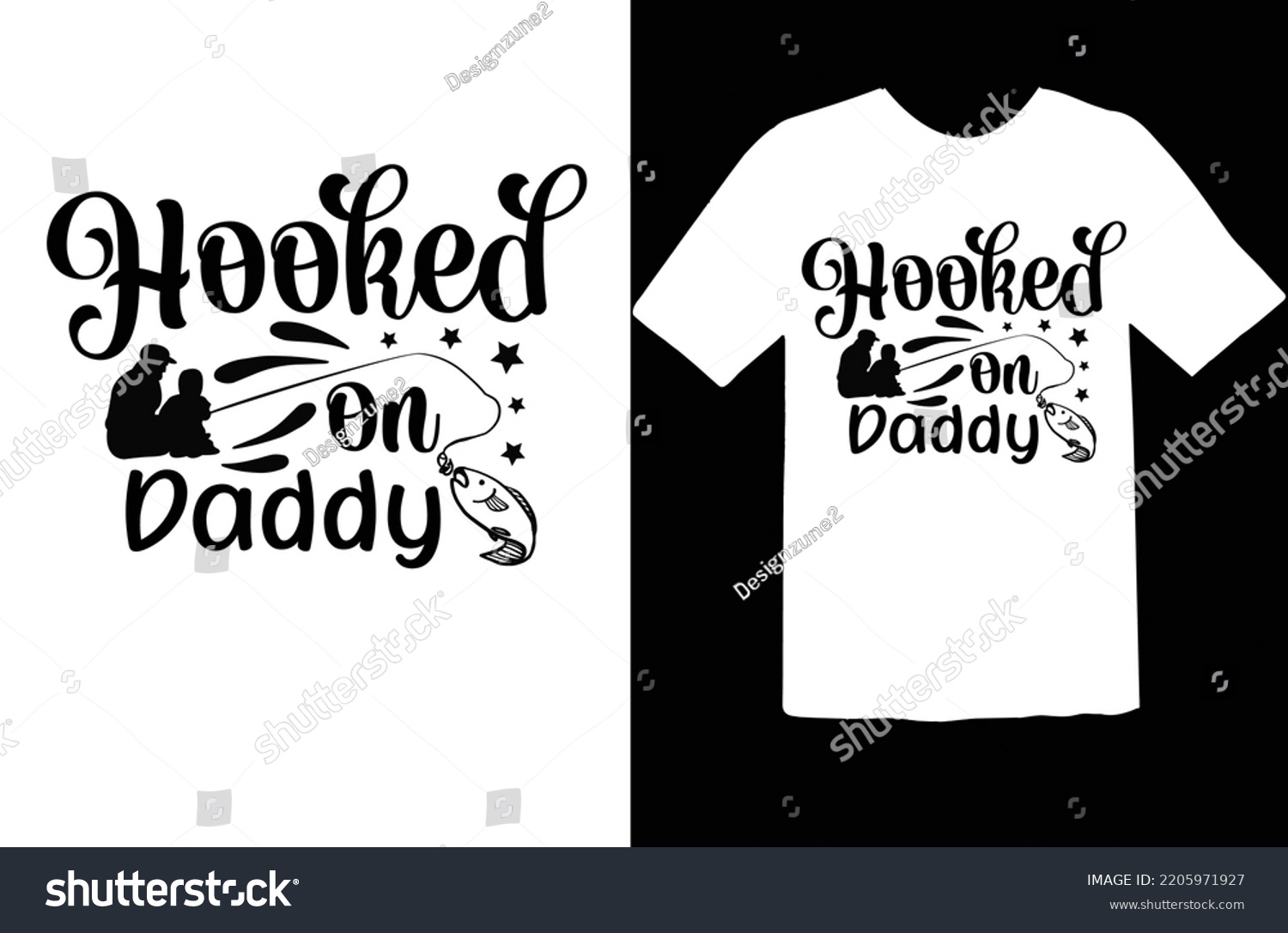 SVG of Hooked on daddy svg design svg