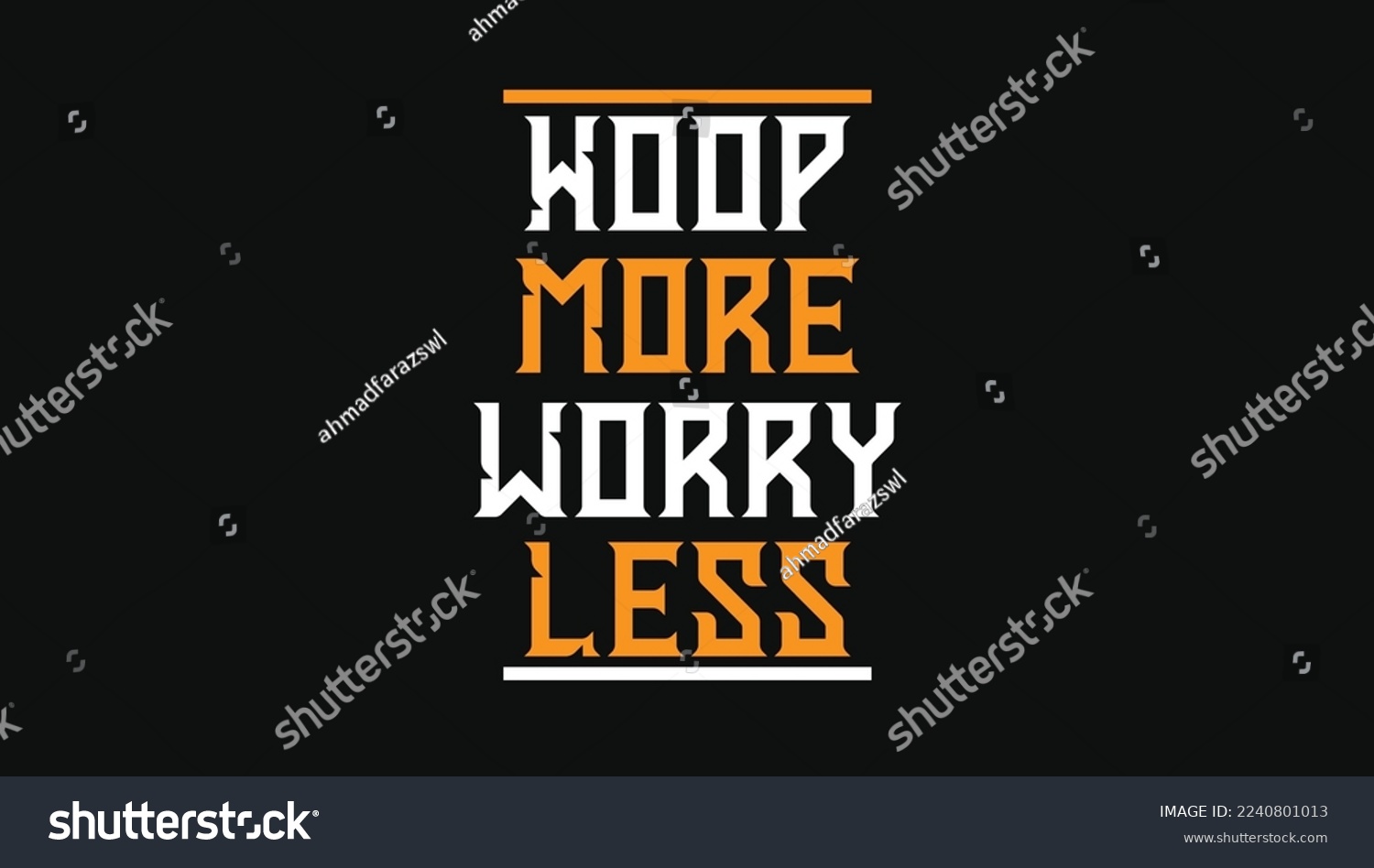 SVG of Hoop More Worry Less Modern Creative Custom Designed Typographic T-shirts Apparel Hoodie svg