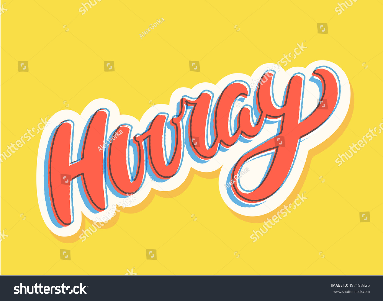 Hooray Banner Stock Vector (Royalty Free) 497198926 | Shutterstock