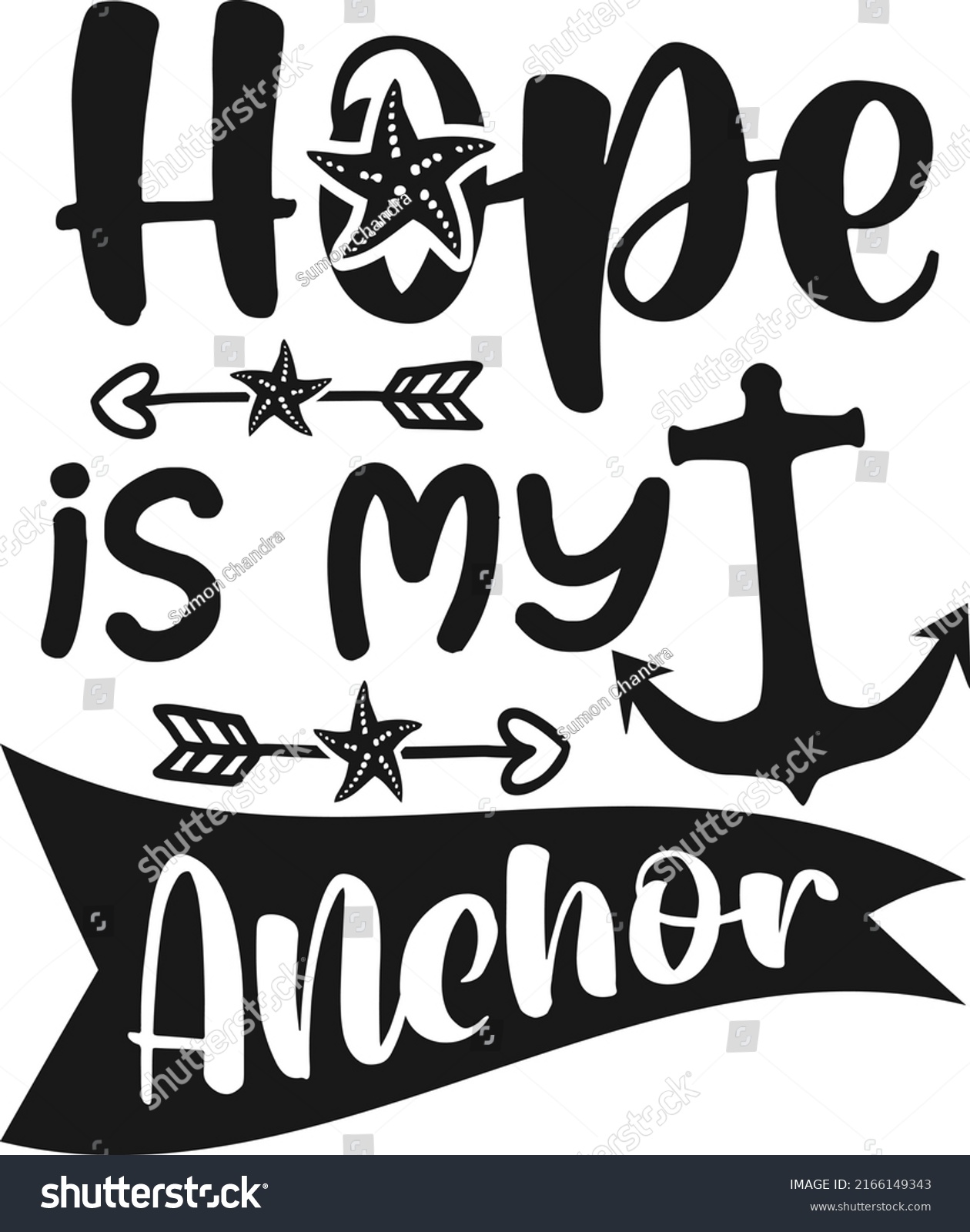 SVG of Hope is My Anchor SVG design svg