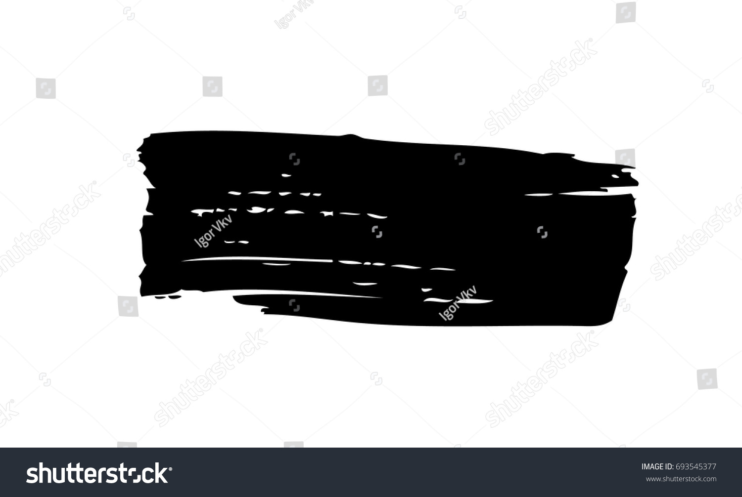 Horizontal Brush Stroke Stock Vector (Royalty Free) 693545377