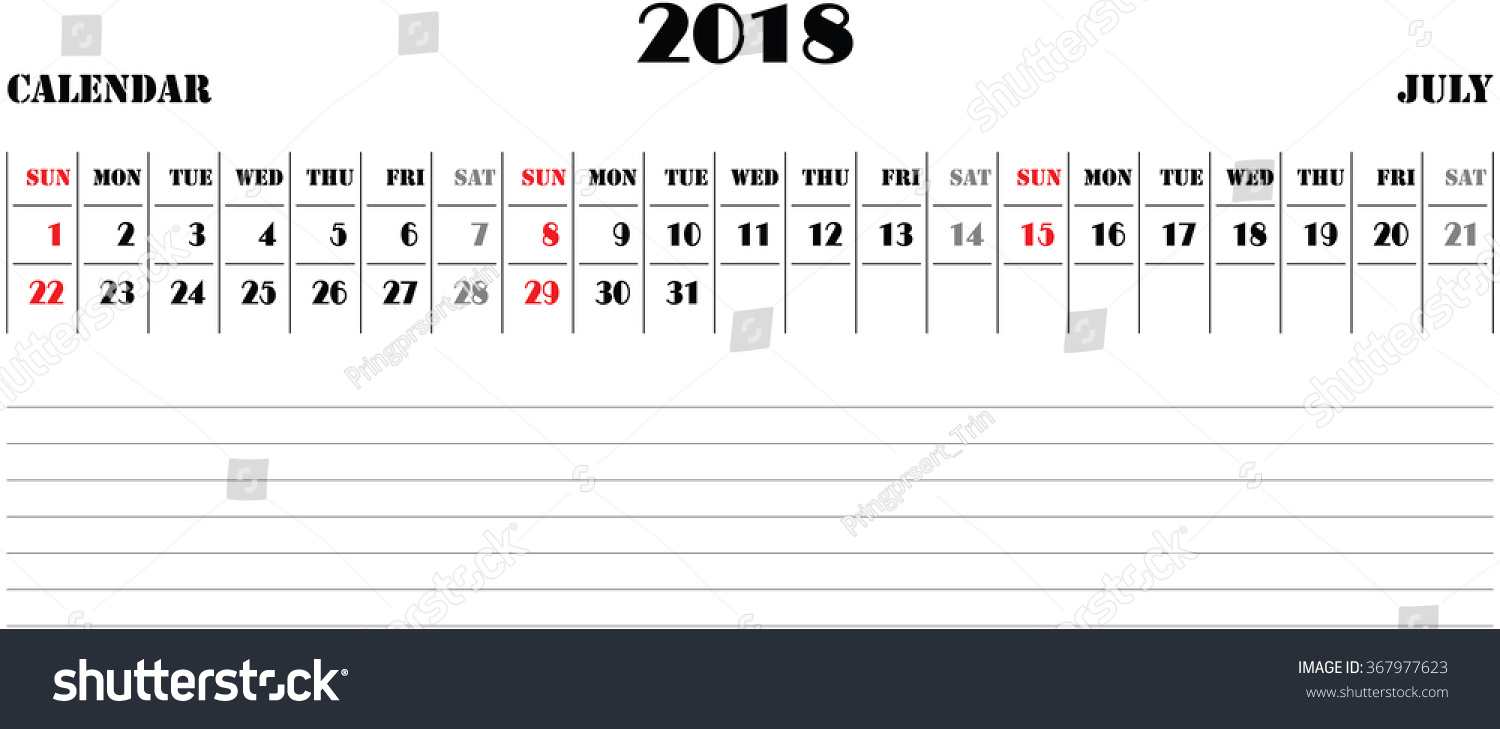 daily calendar january 2018