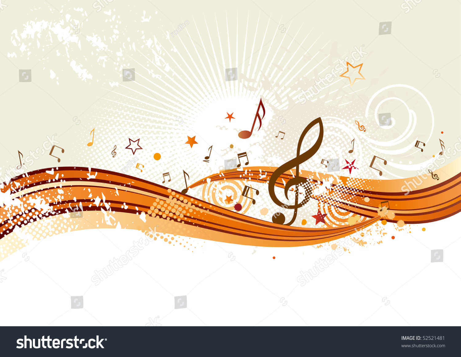 Horizontal Music Banners Stock Vector 52521481 Shutterstock