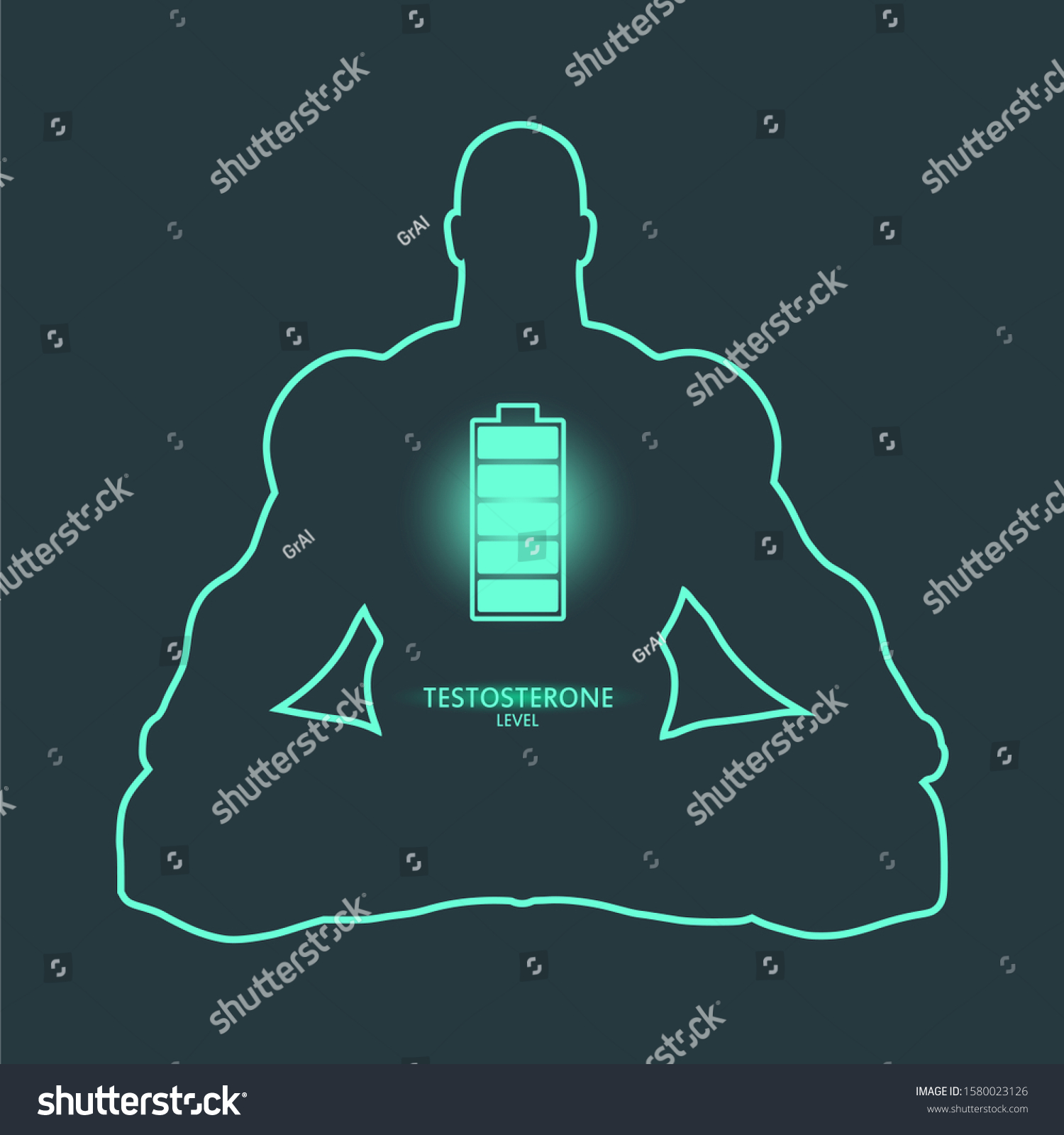 Hormone Testosterone Level Measuring Scale Health Stock Vector Royalty