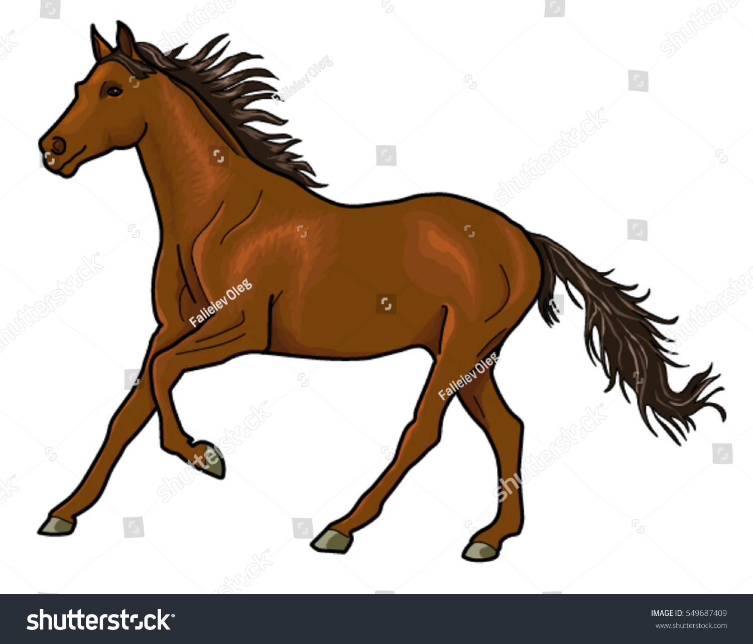 Horse Stock Vector 549687409 - Shutterstock