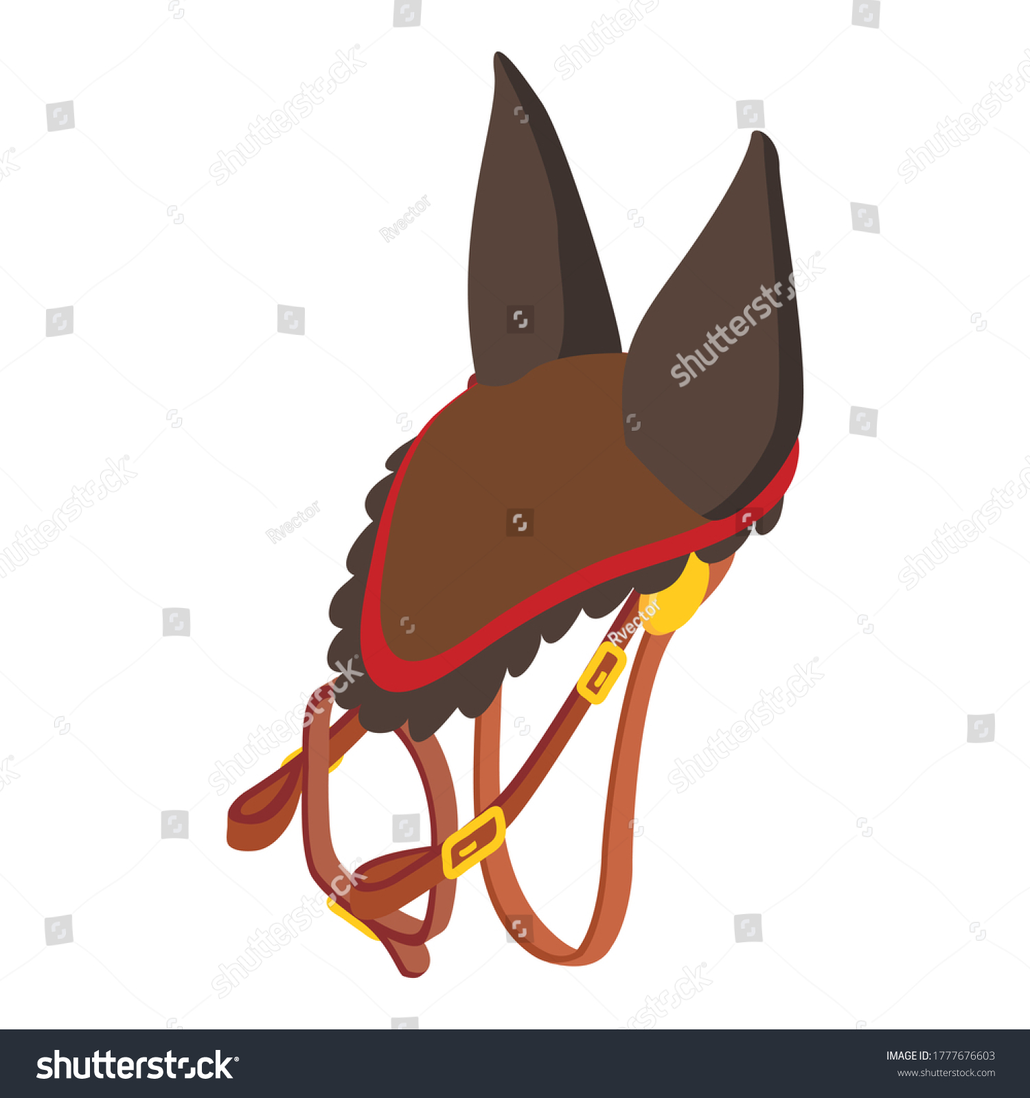 SVG of Horse bridle icon. Isometric illustration of horse bridle vector icon for web svg