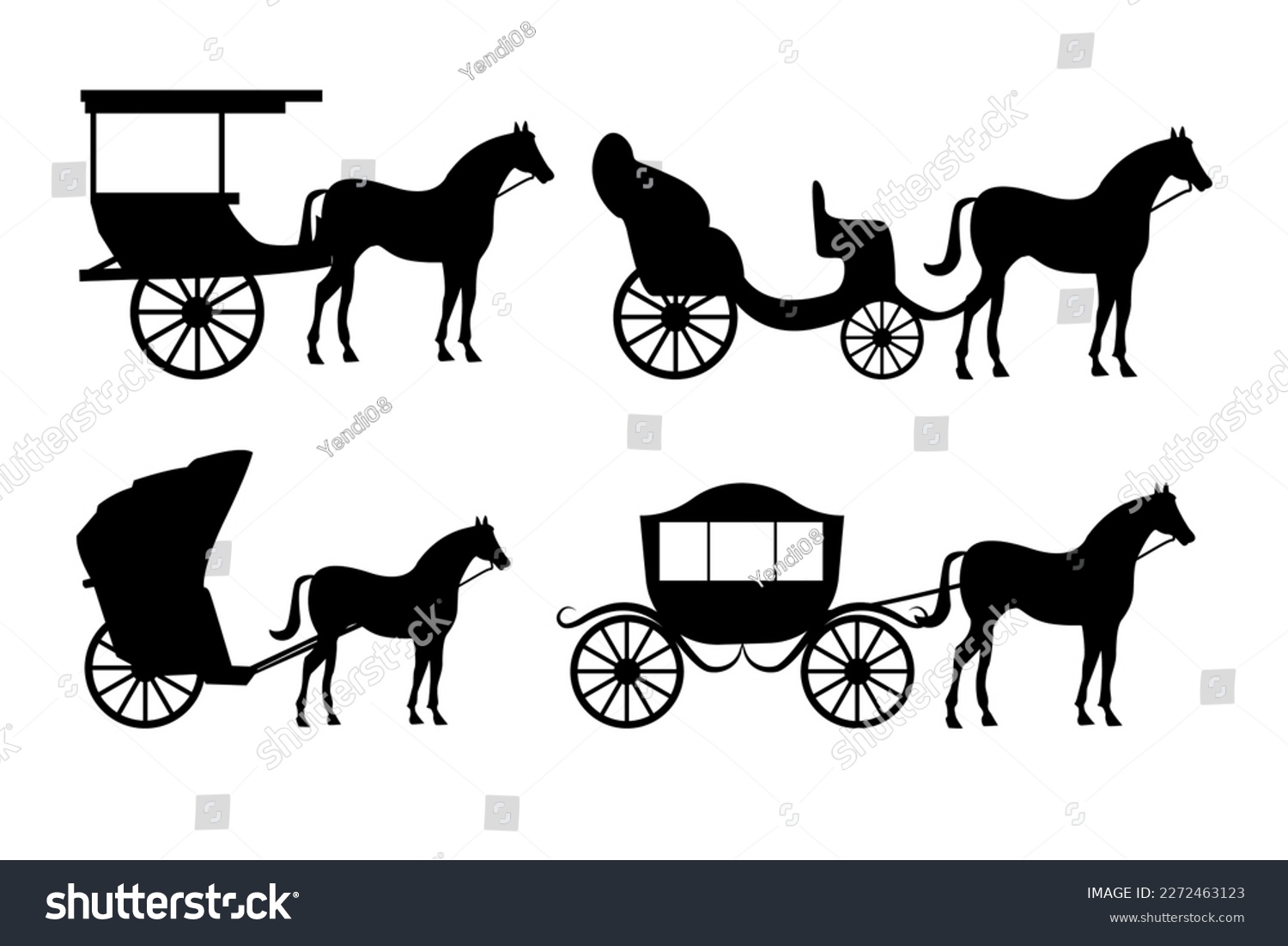 SVG of Horse carriage silhouette, isolated and trendy. Horse carriage background for website logo design, app, UI. Vector icon illustration, EPS10. svg
