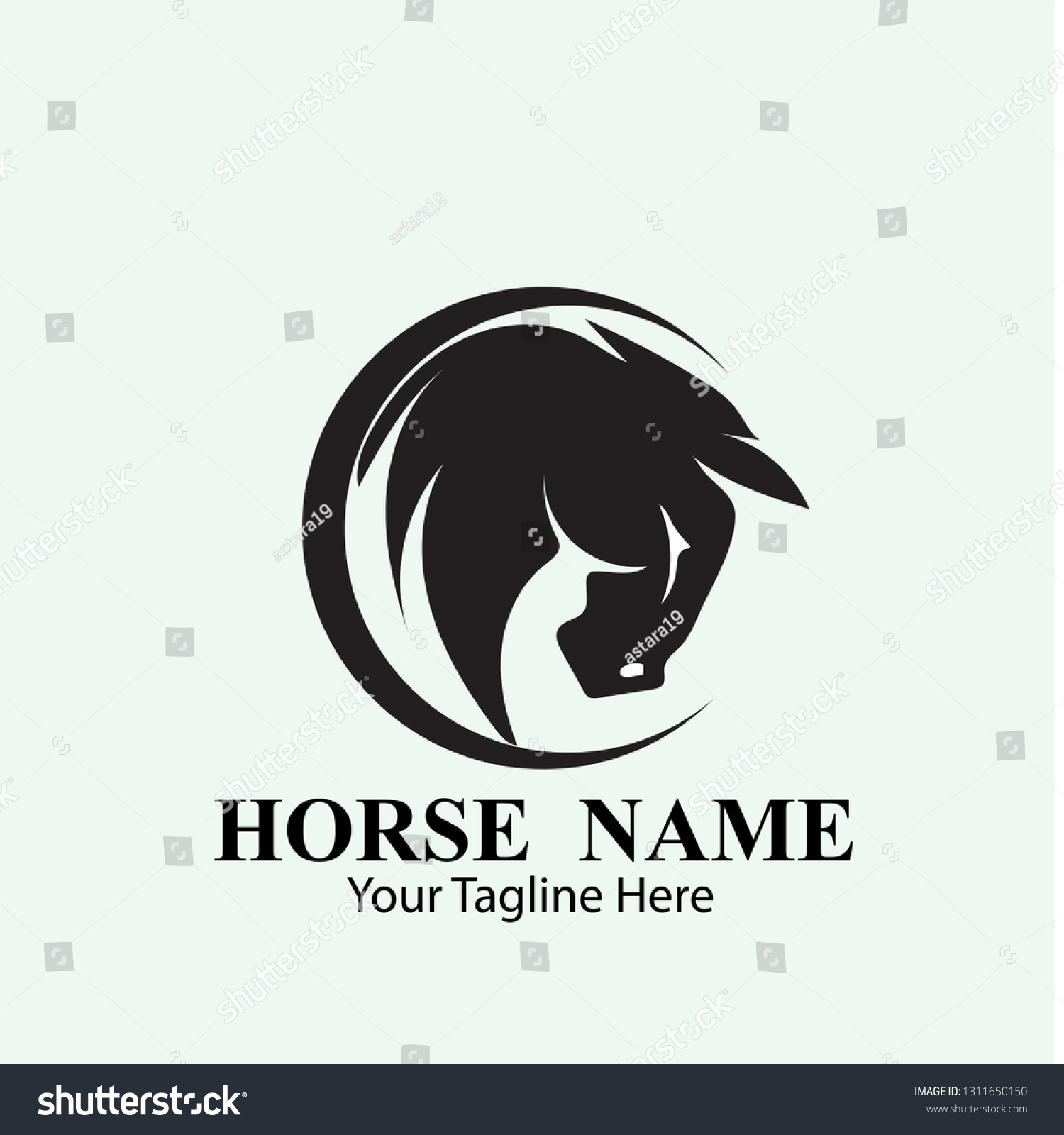 Horse Logo Designs Concept Stock Vector Royalty Free 1311650150