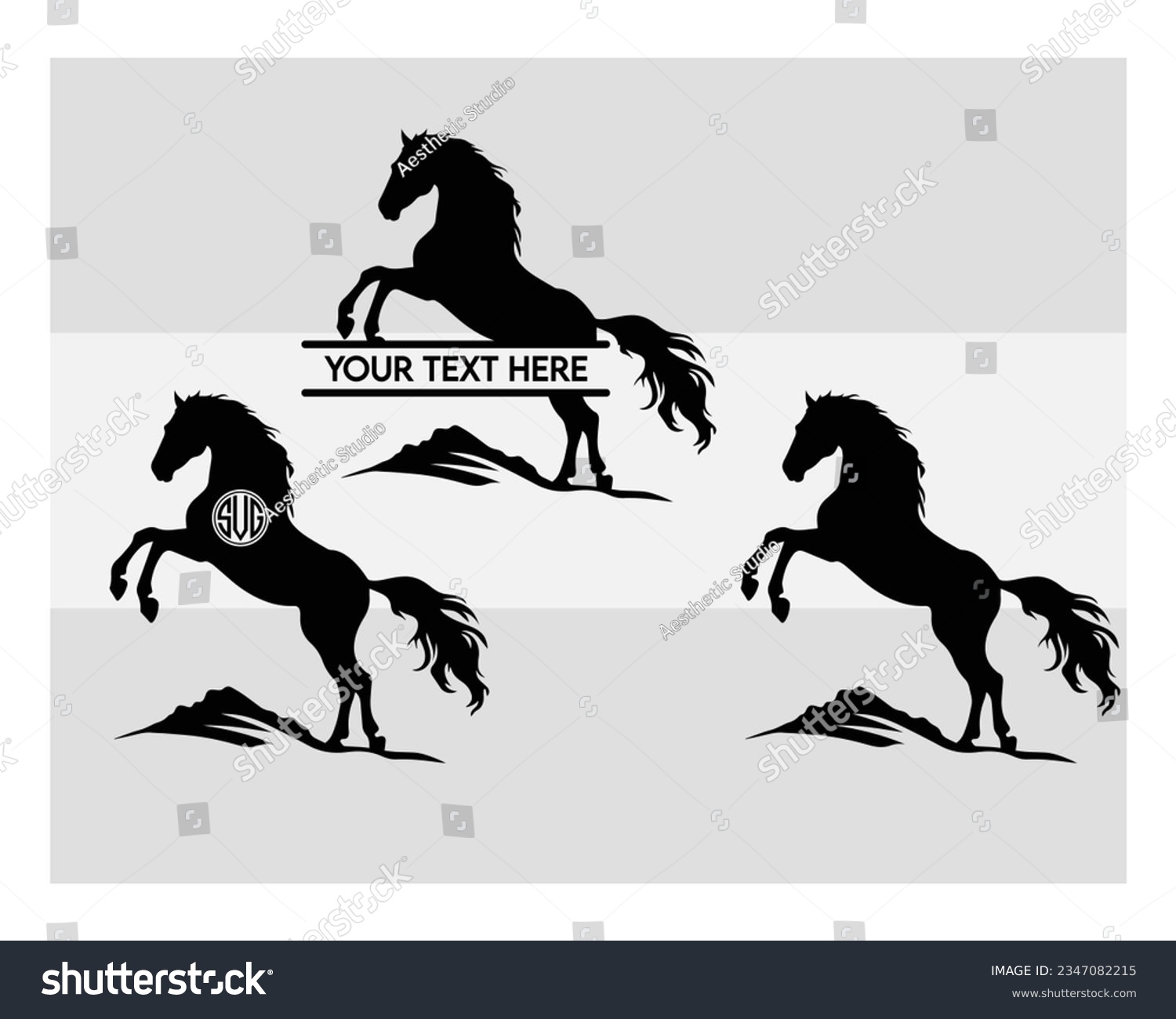 SVG of Horse Svg, Bundle, Horse Silhouette, Horse Svg, Animals Svg, Circut Cut Files Silhouette, Horse Lover, Farm Animals Svg, Horseshoe, Clipart, Vector, Outline, Eps, Cut file svg