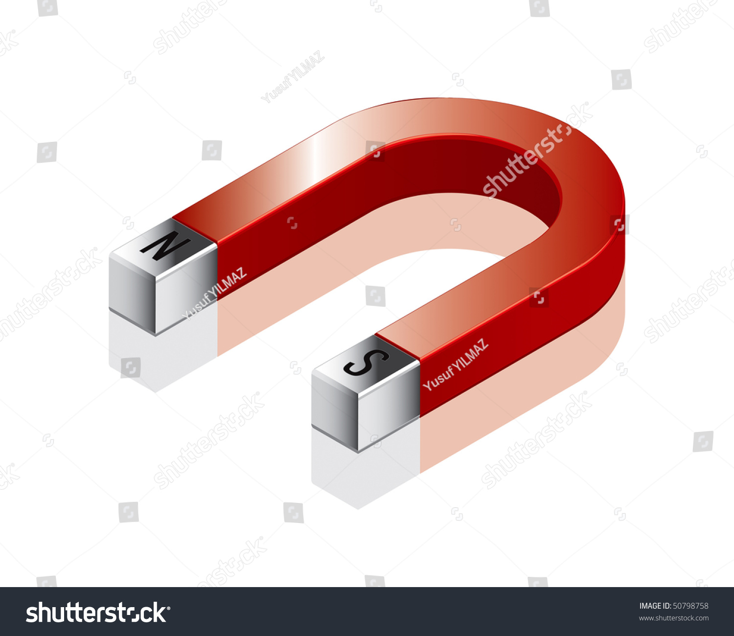 Horseshoe Magnet Set 1 Vector Drawing Stock Vector (Royalty Free ...