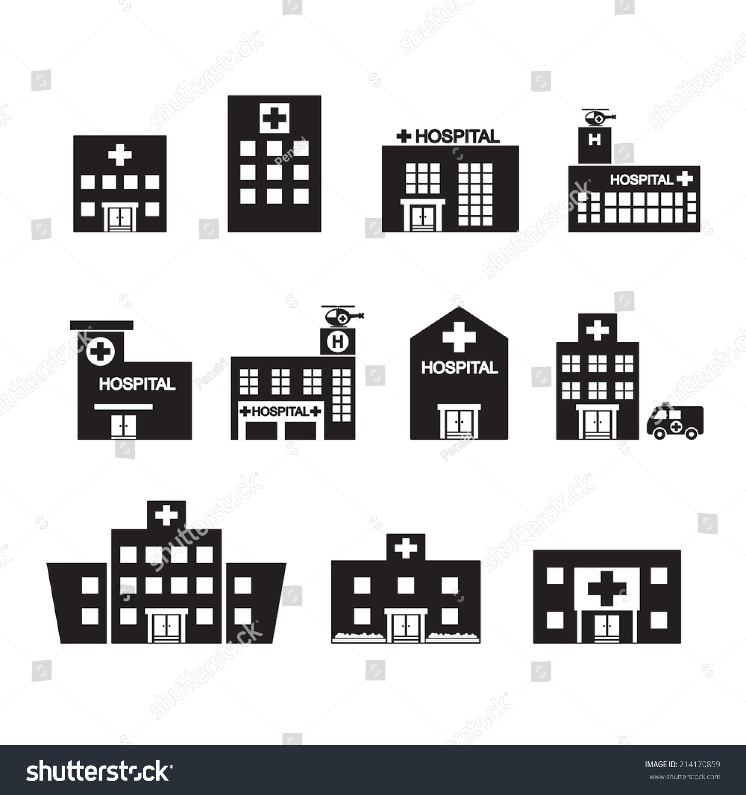 Hospital Icon set Hospital Icon set