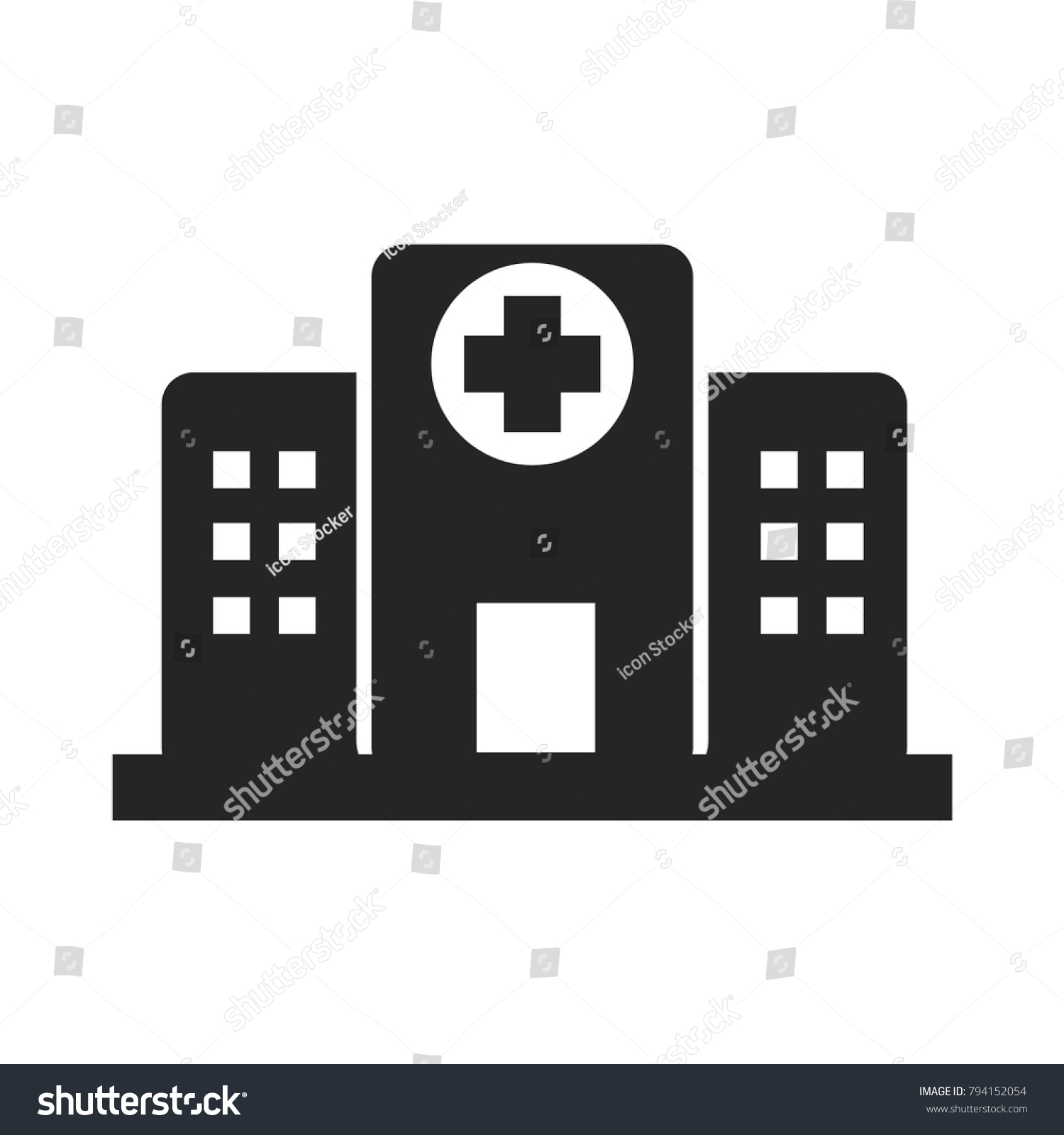 Hospital Icon vector Hospital Icon vector