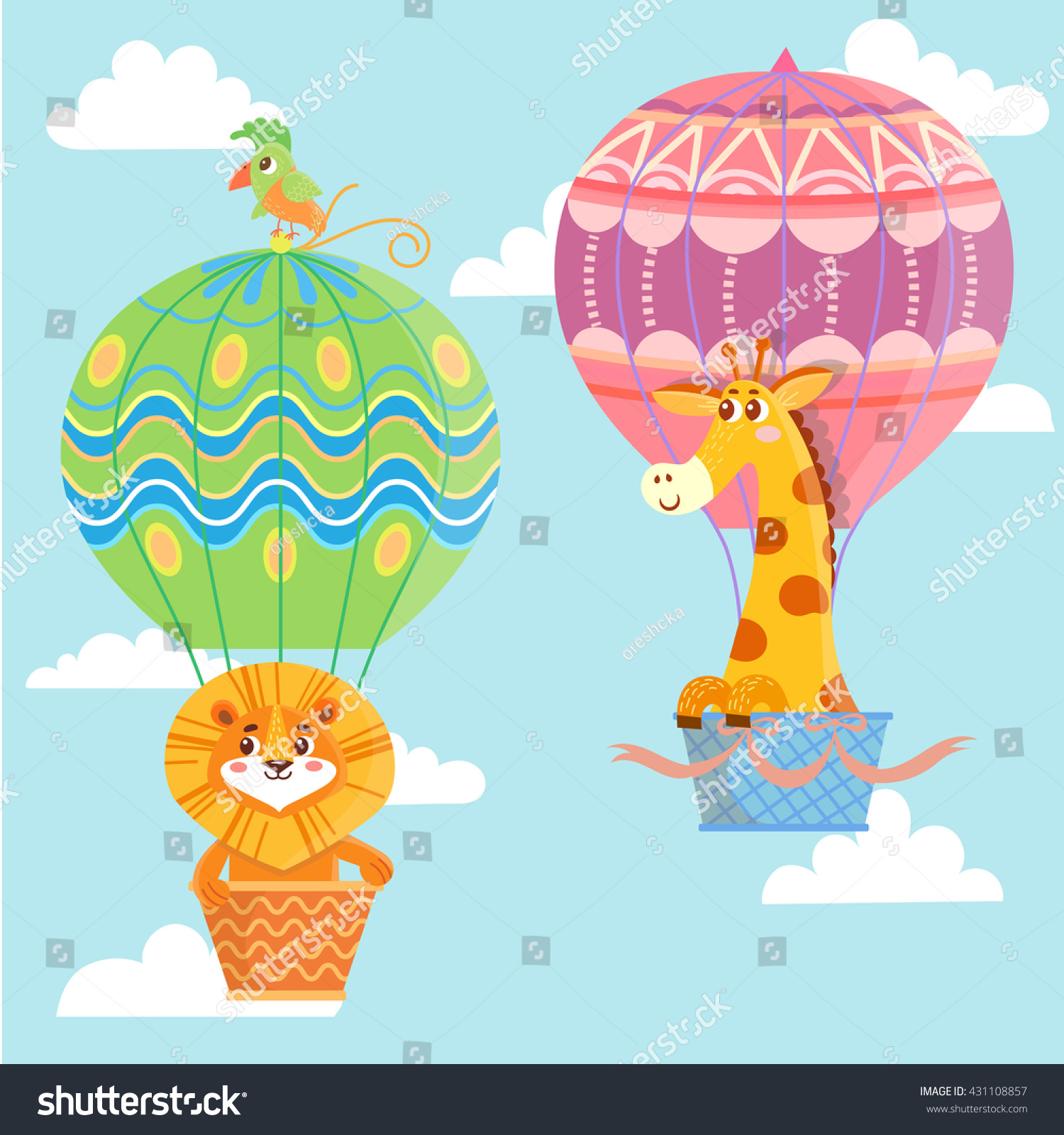 Baby Basket Balloon Images, Stock Photos & Vectors | Shutterstock