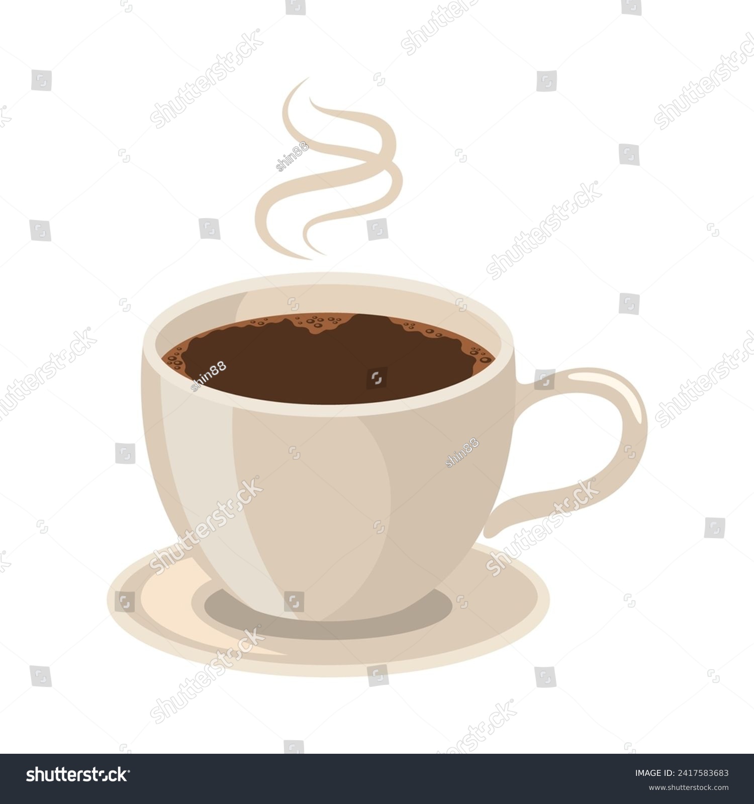 SVG of Hot coffee icon illustration. Vector design svg