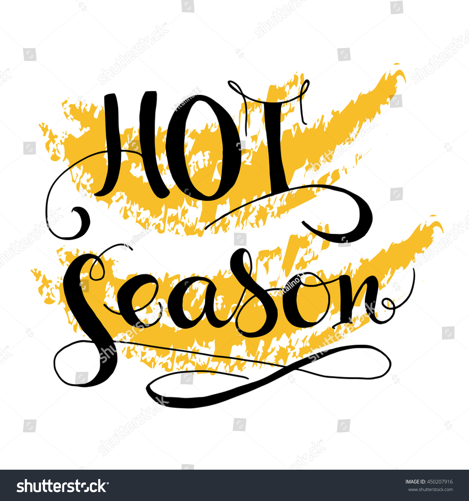 hot-season-card-hand-drawn-typographic-stock-vector-royalty-free