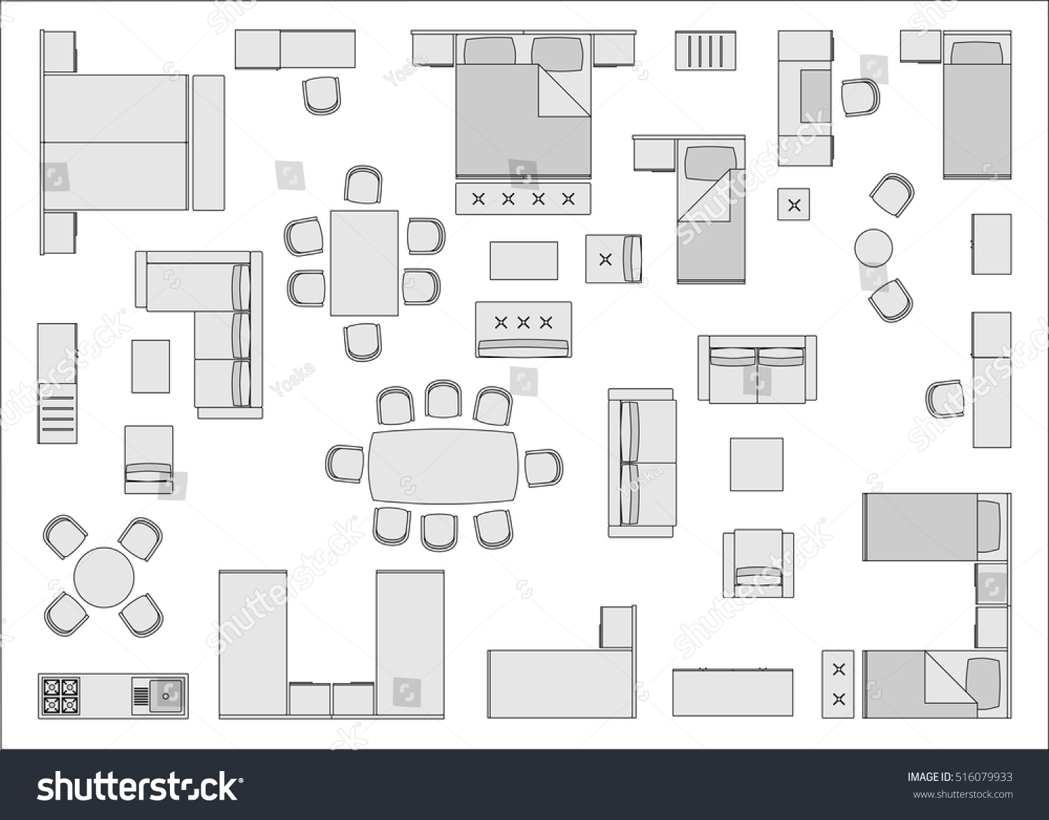 162 Ottoman top view Stock Illustrations, Images & Vectors | Shutterstock