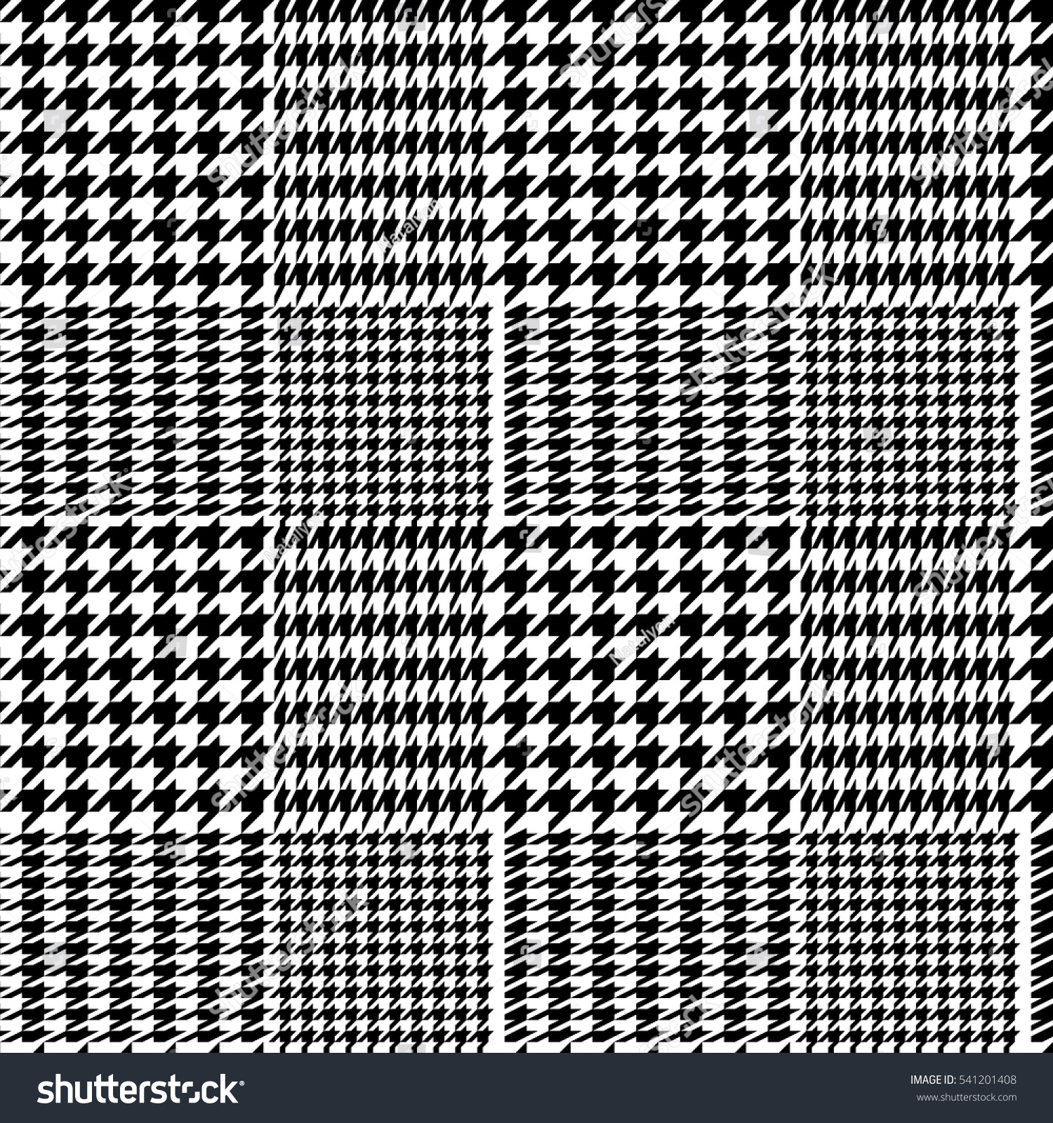 Vector Colorful Houndstooth Seamless Patterns Set
