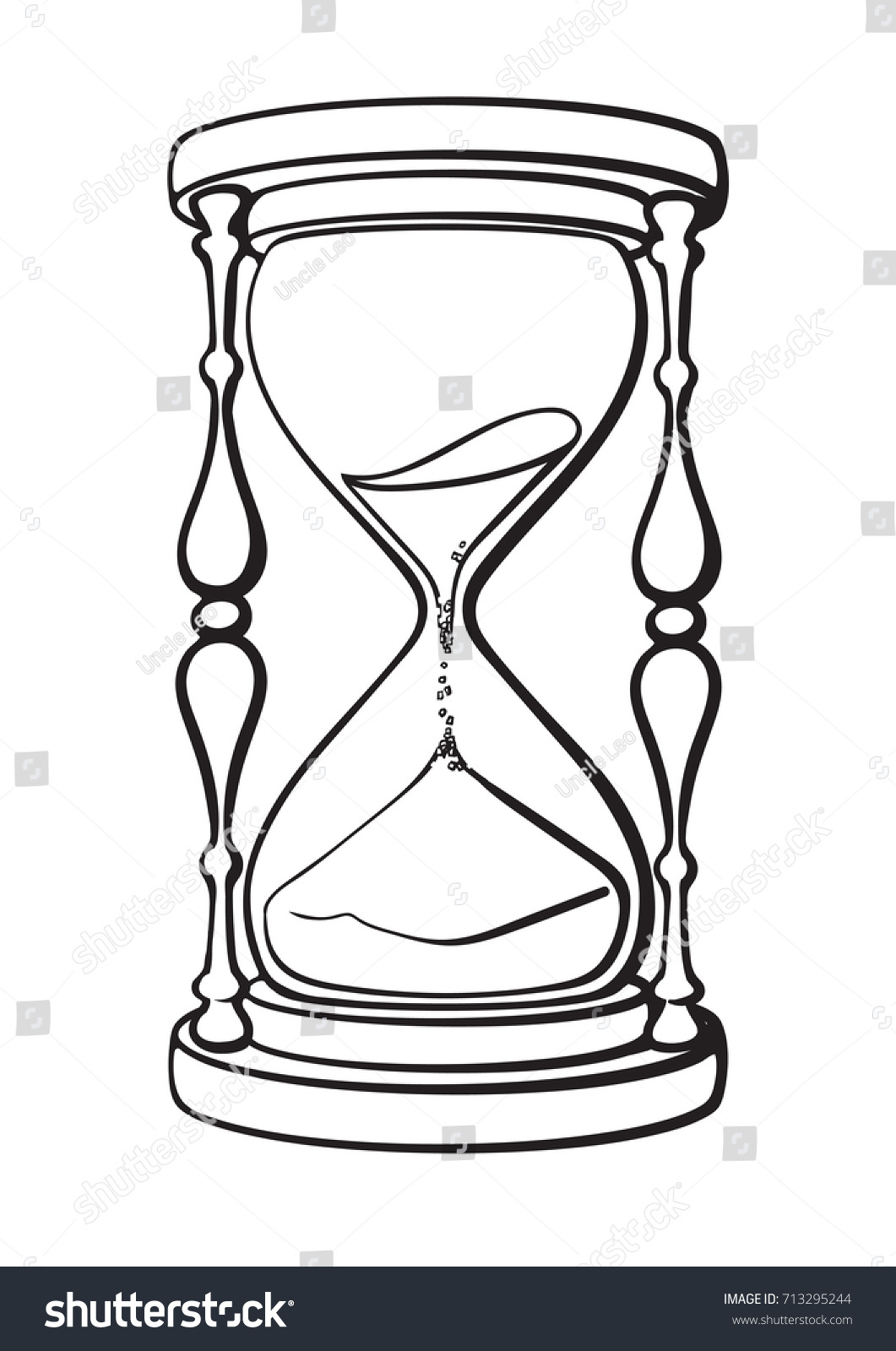 Hourglass Drawing, How To Draw Hands, Hourglass