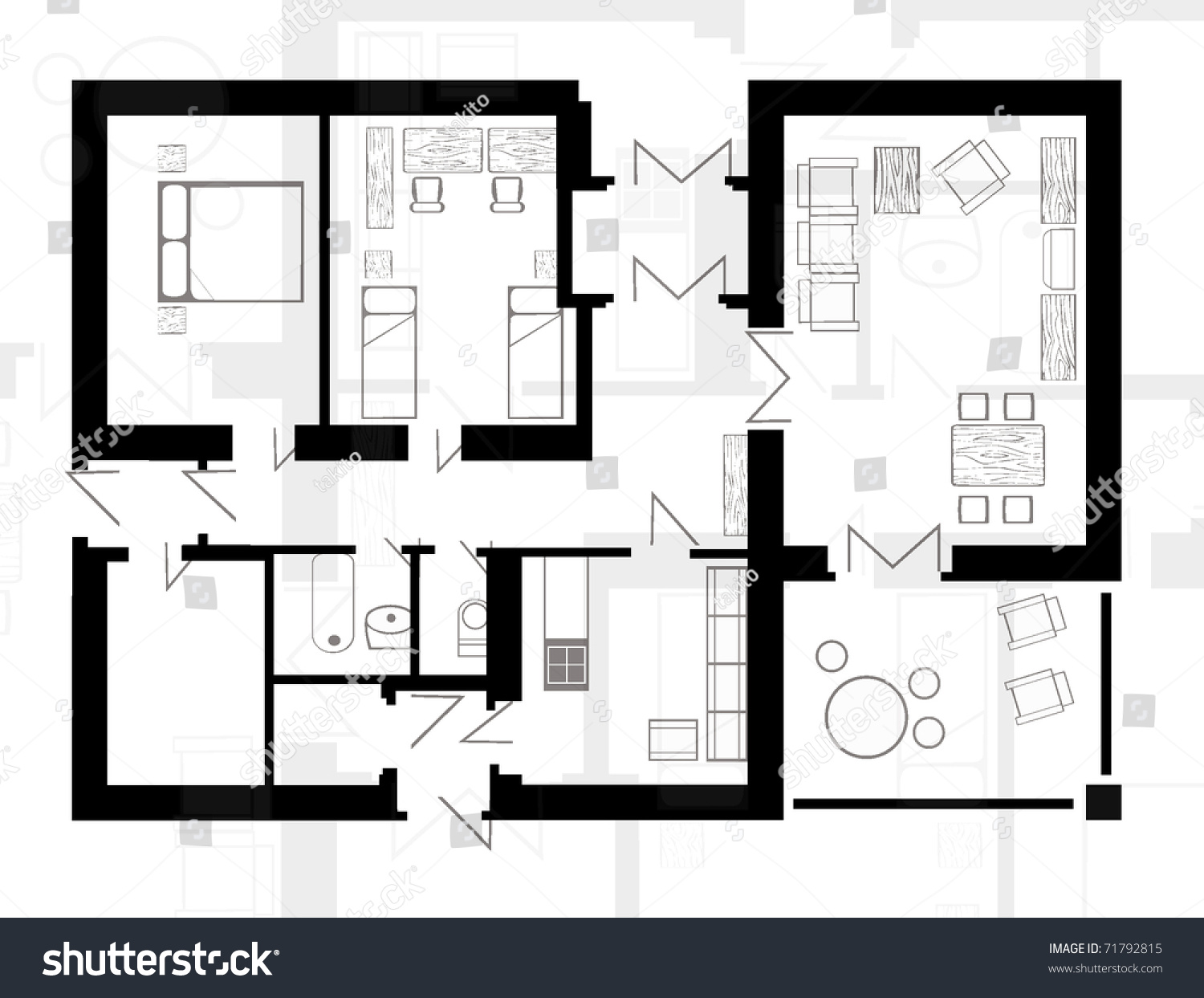 House Background Stock Vector Illustration 71792815 : Shutterstock