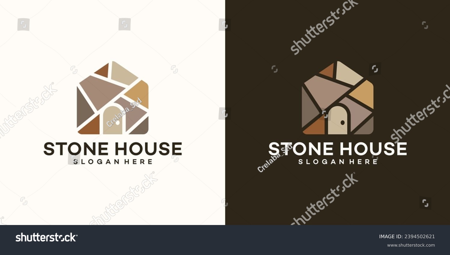 SVG of House building logo design template with stone design graphic vector. Symbol, icon, creative. svg