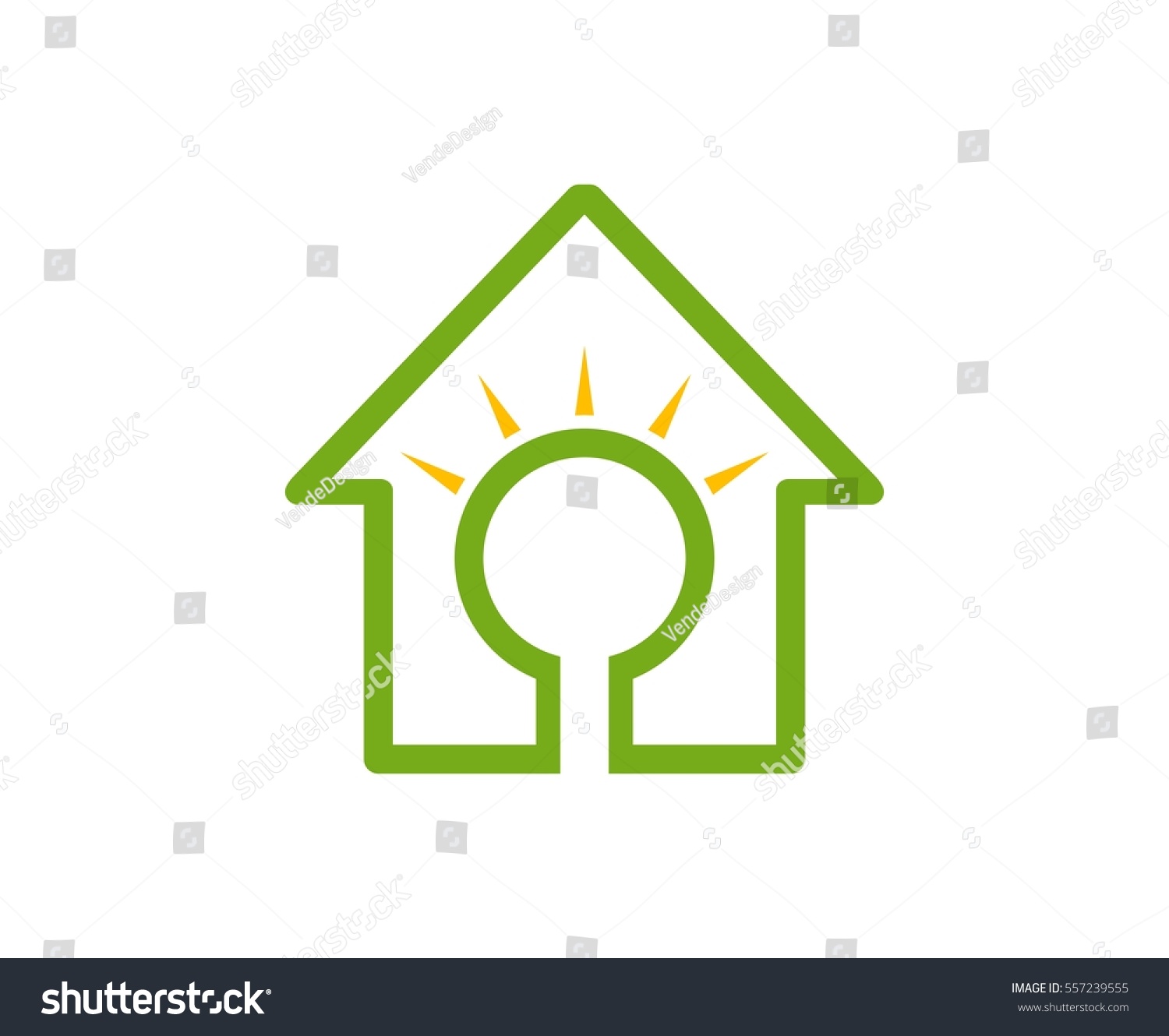 House Bulb Logo Stock Vector (Royalty Free) 557239555 | Shutterstock