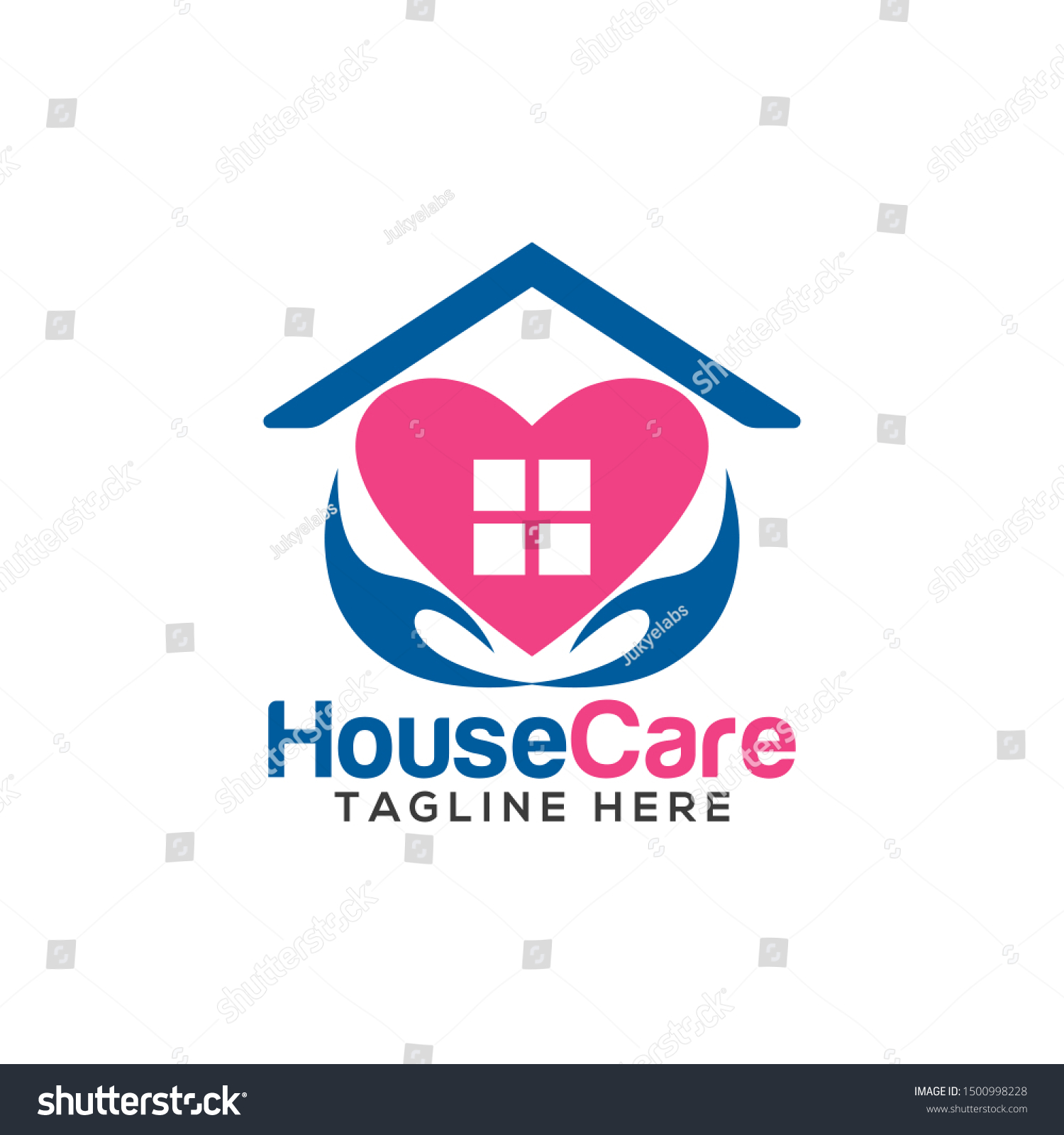 House Care Logo Design Template Stock Vector (Royalty Free) 1500998228