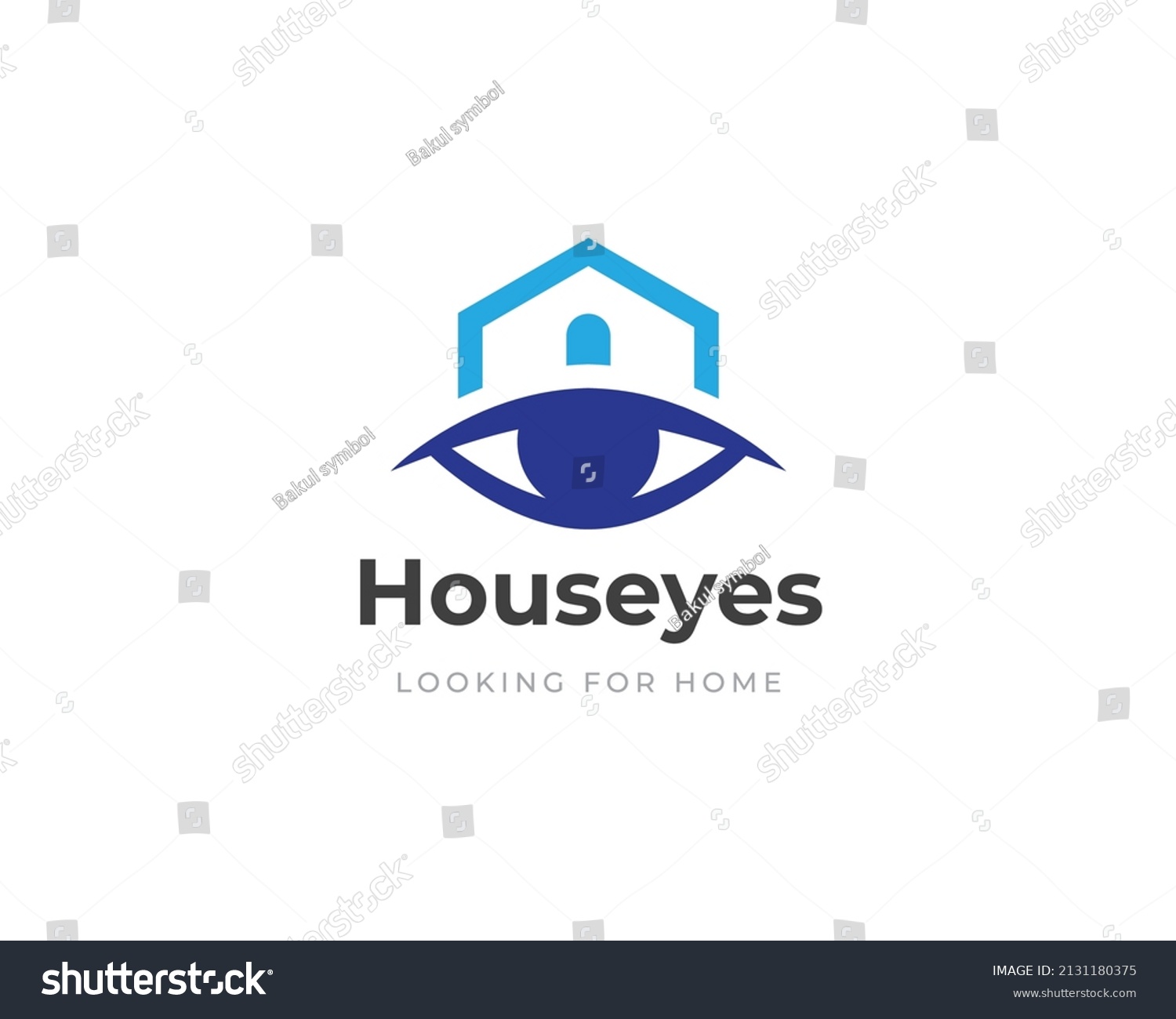 House Eye Vector Concept Logo Find Stock Vector (Royalty Free ...